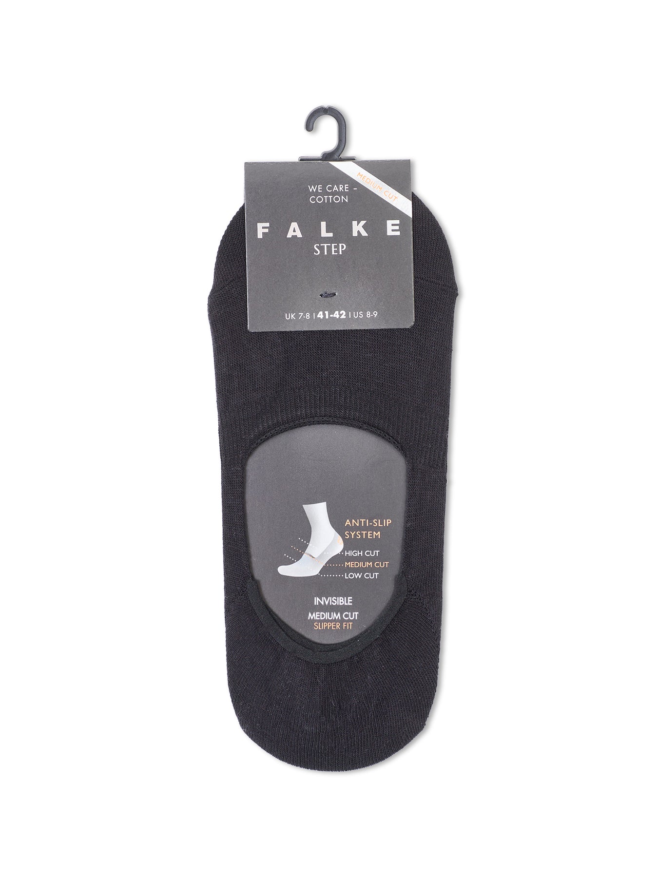 Invisible Medium Cut Socks Black