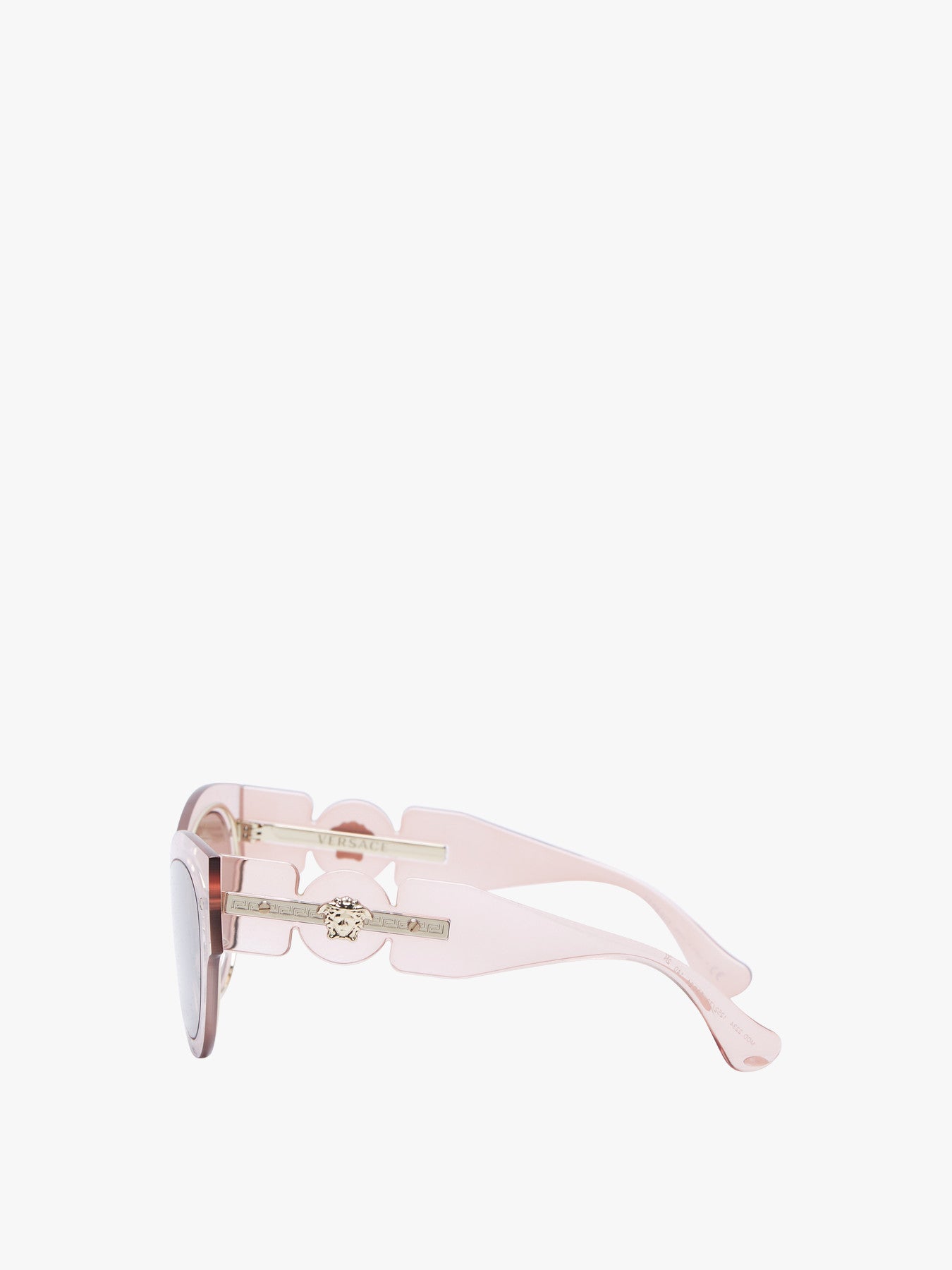 Oval Logo Transparent Metal Sunglasses