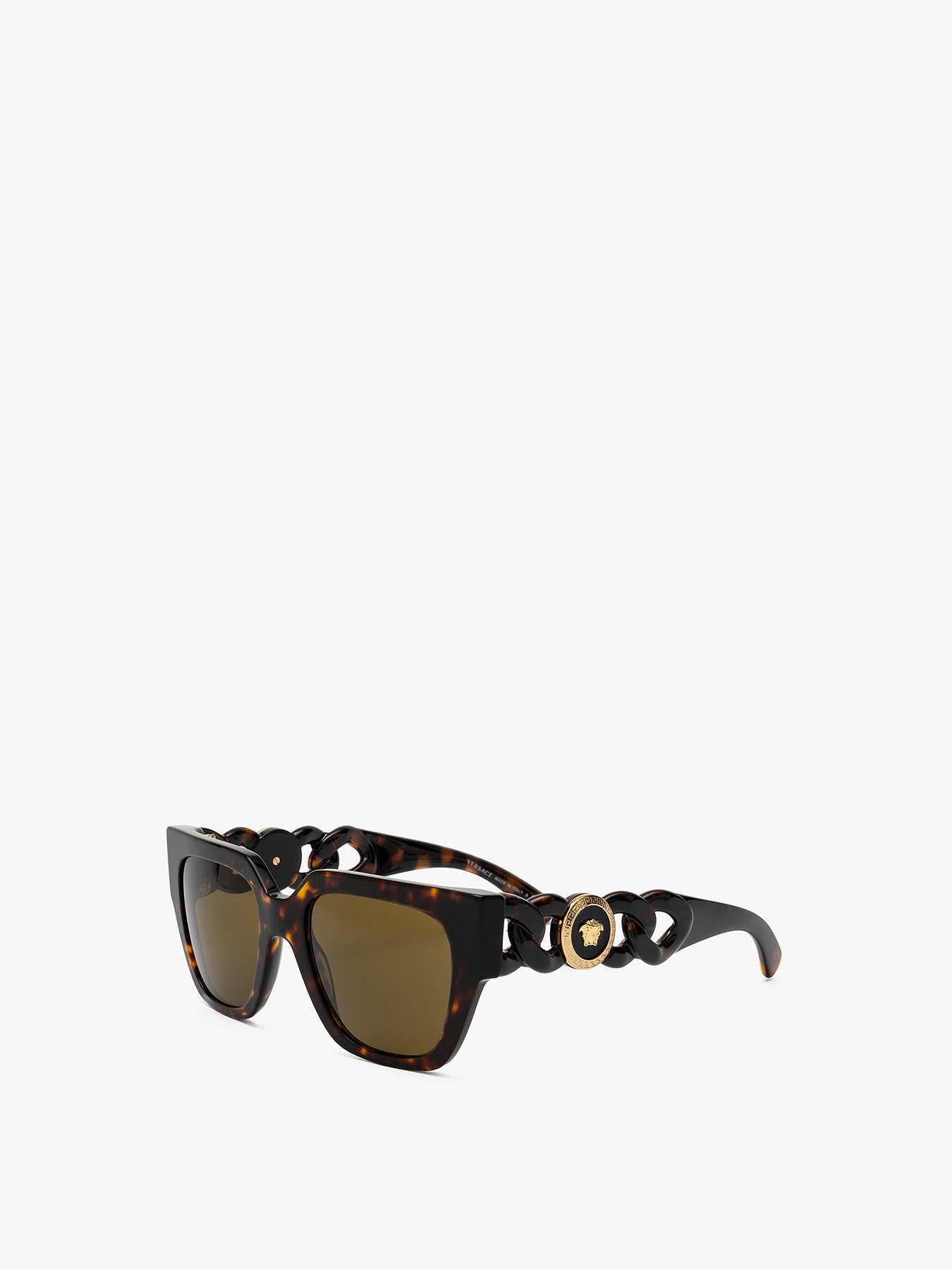 Rectangular Logo Acetate Sunglasses