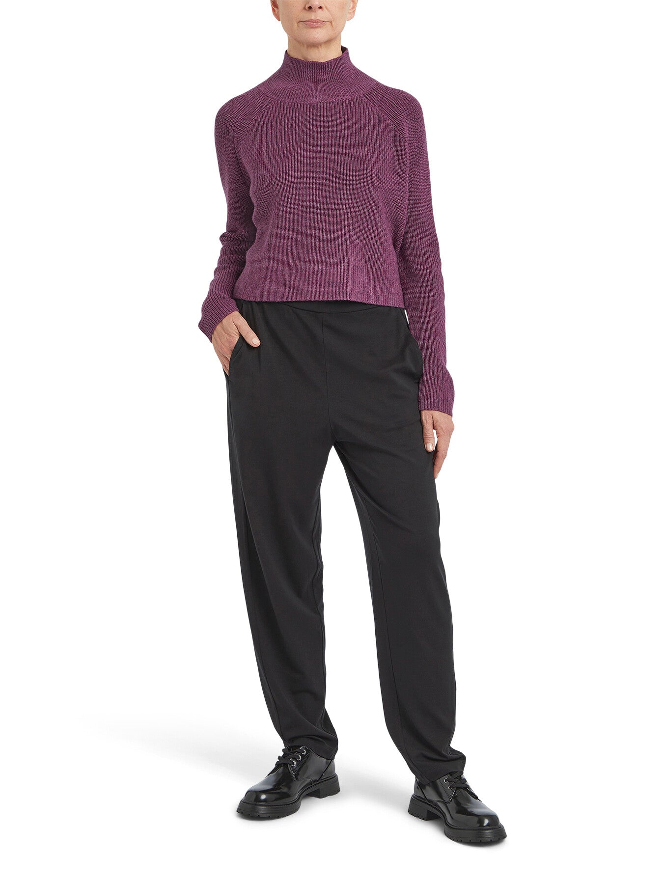 Stretch Jersey Slouch Ankle Trousers