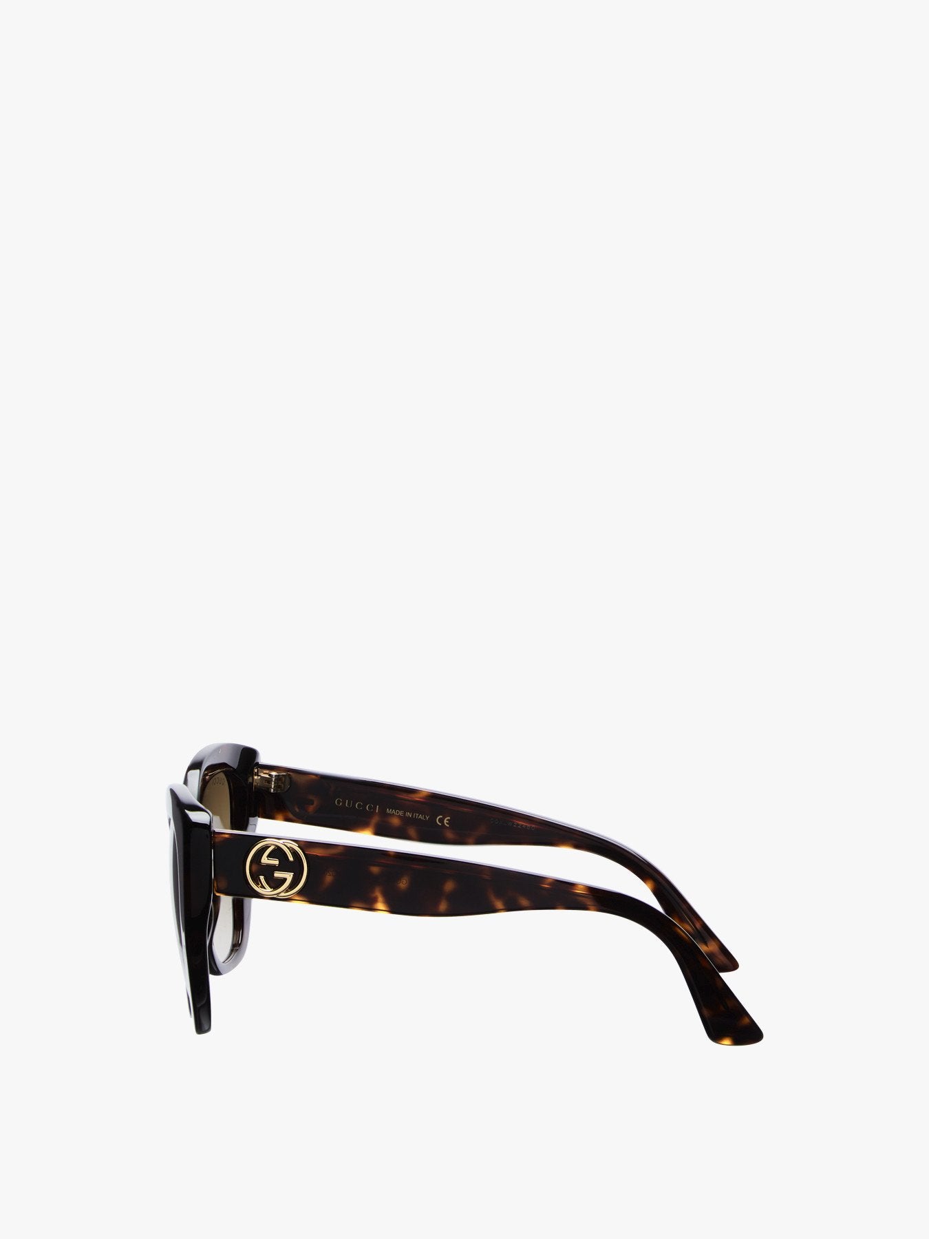 Square Cat Eye Acetate Sunglasses Havana-Havana-Brown