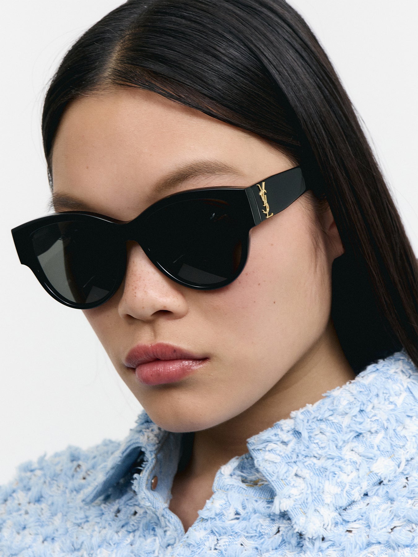 SLM3 Butterfly Black Acetate Sunglasses