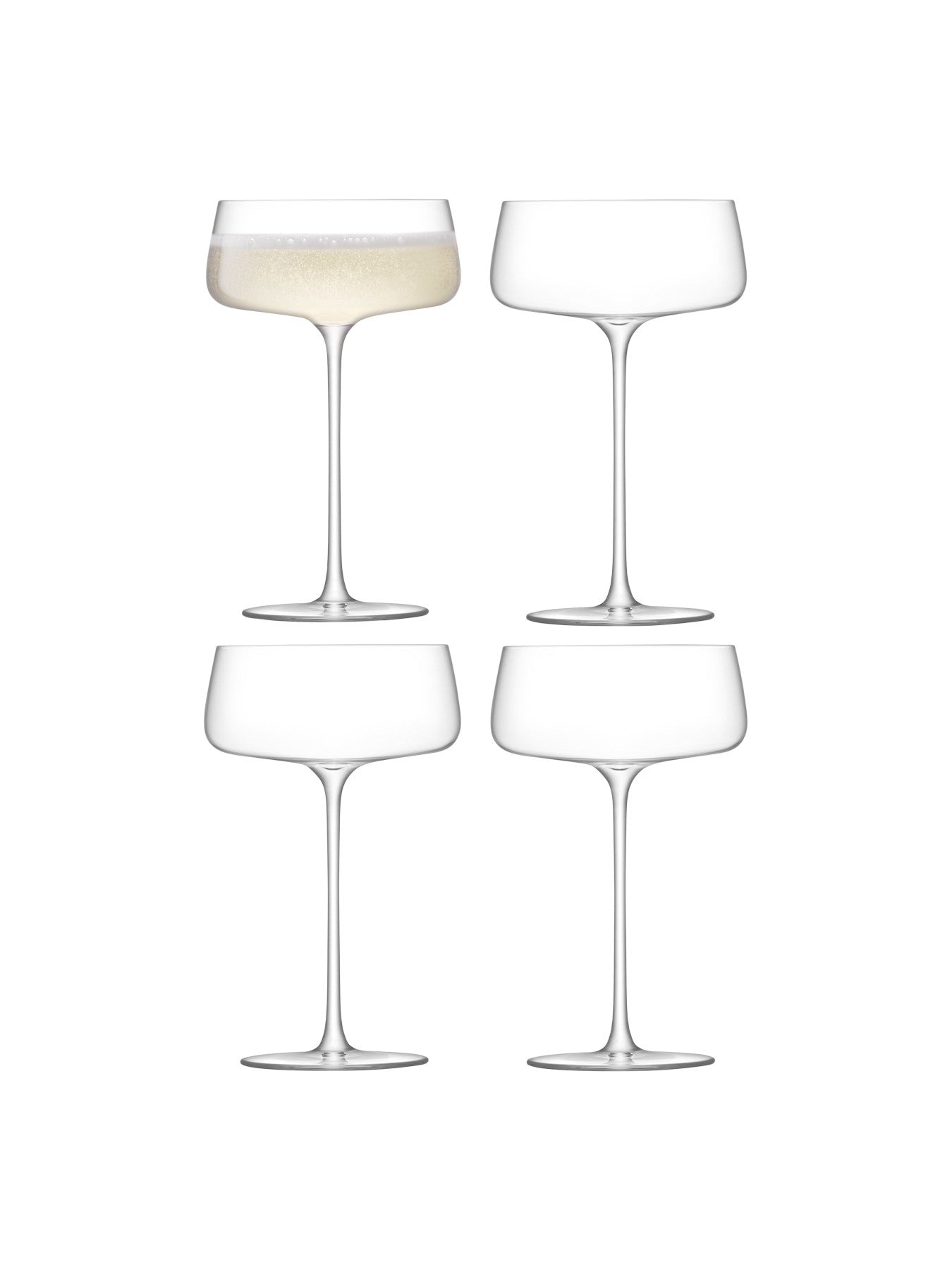 Metropolitan Champagne Saucer Set of 4