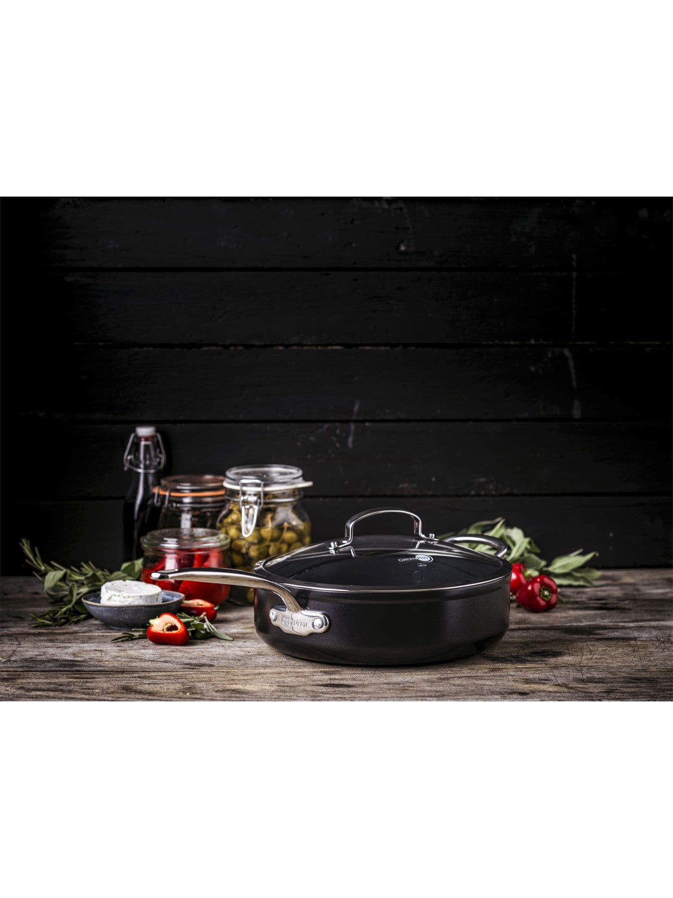 Barcelona Pro Heavy Guage Aluminium Covered Skillet 28cm