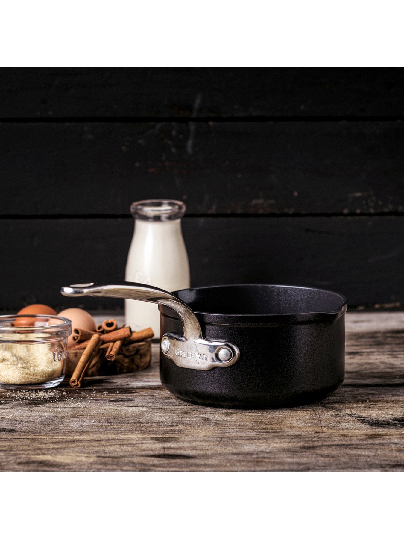 Barcelona Pro Heavy Guage Aluminium Milk Pan 16cm