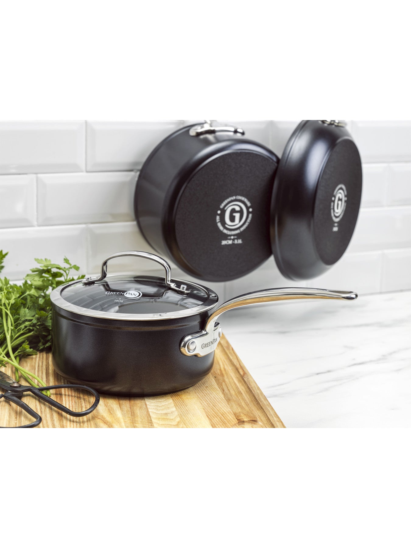 Barcelona Pro Heavy Guage Aluminium Saucepan 18cm