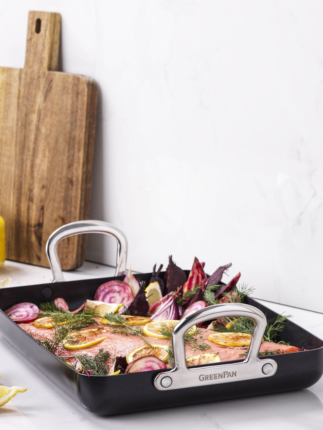 Barcelona Pro Heavy Guage Aluminium Grill Pan 28cm