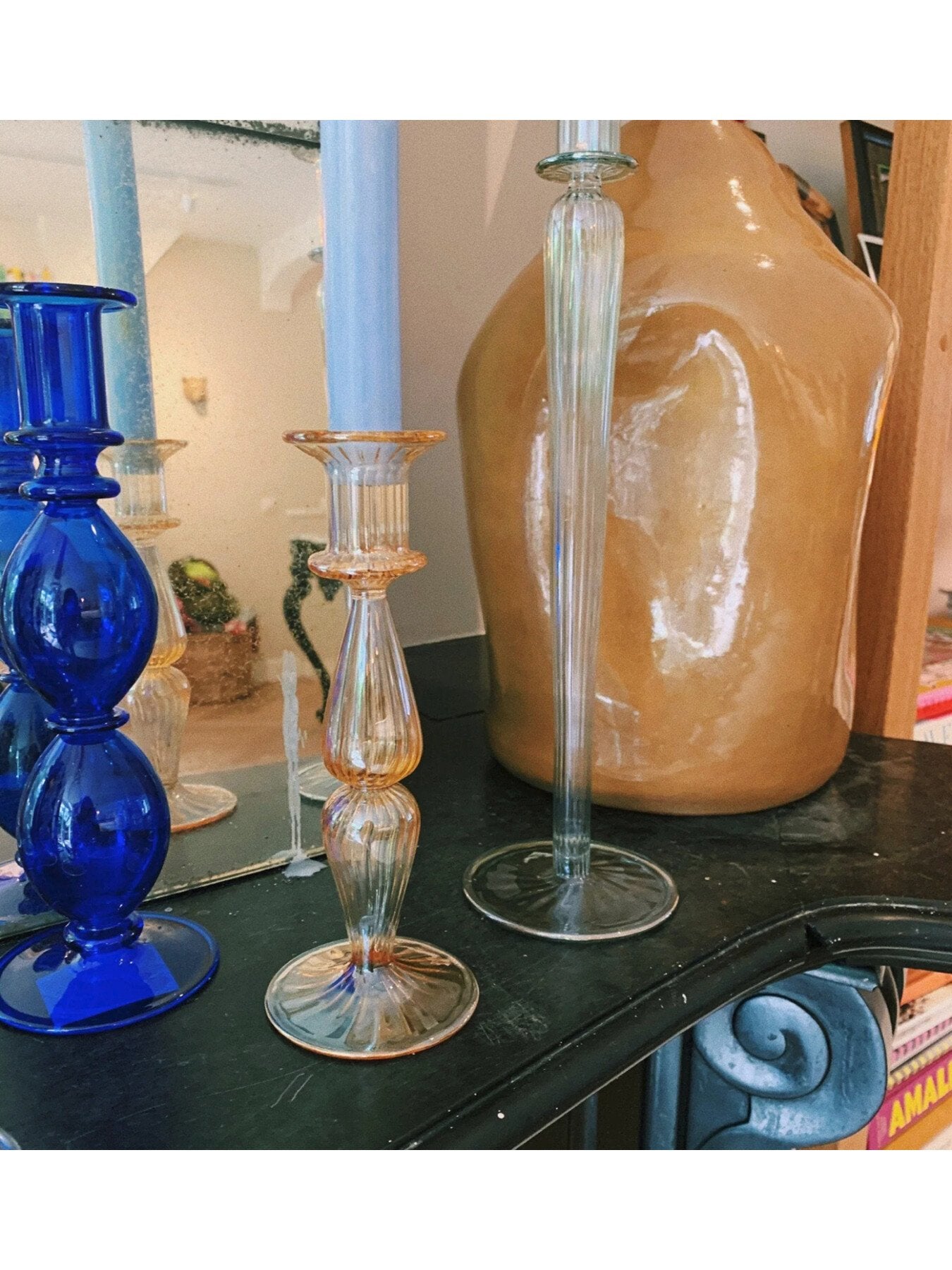 Phoebe Glass Candle Holder