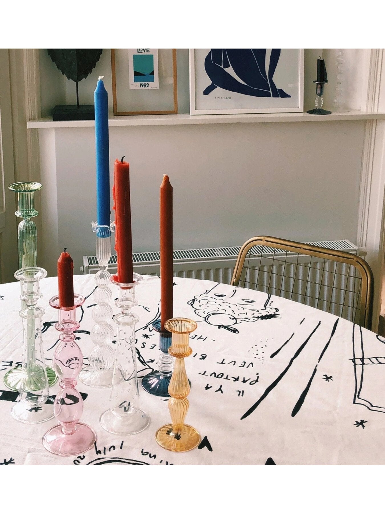 Phoebe Glass Candle Holder