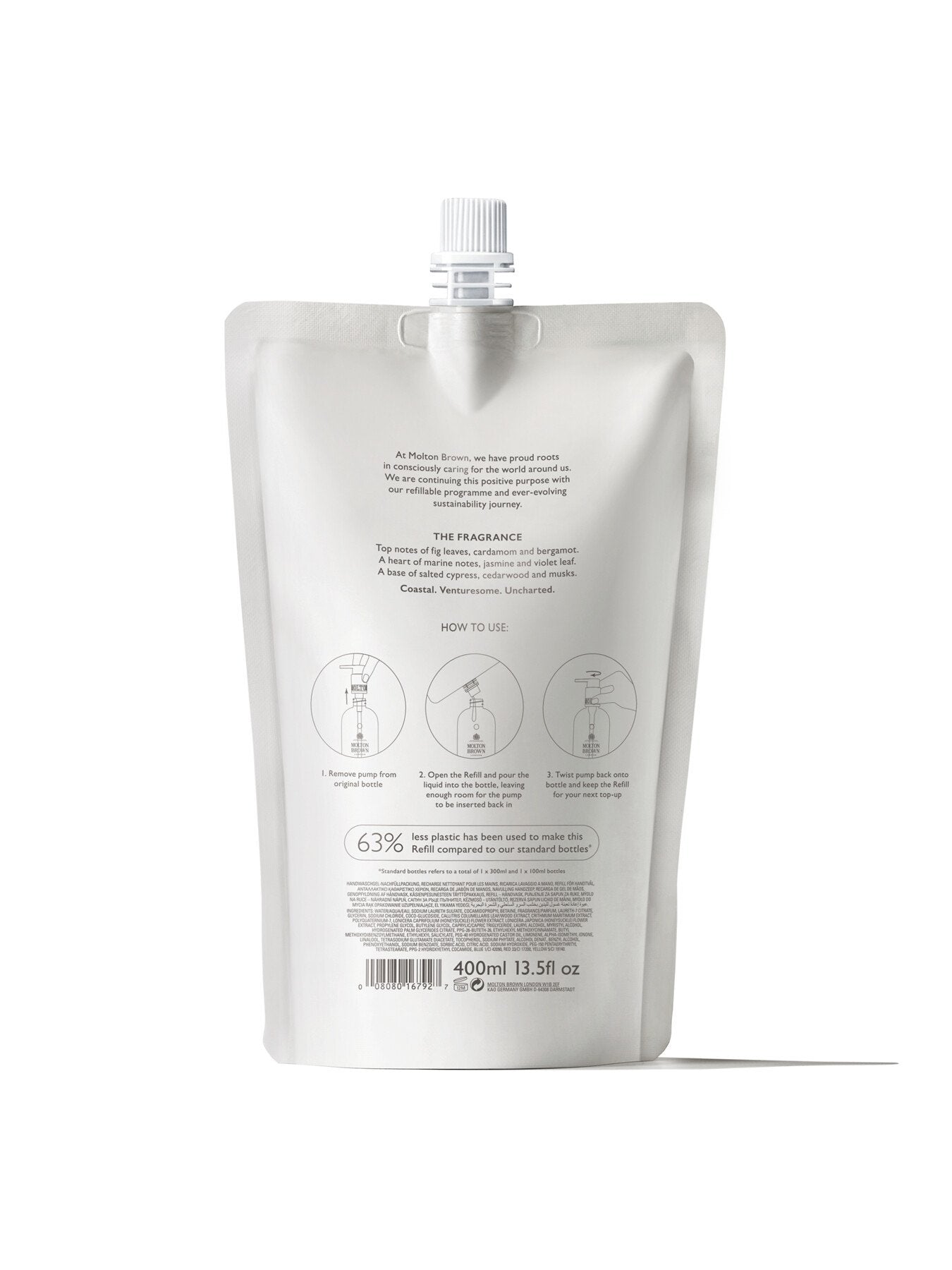 Coastal Cypress Sea Fennel Hand Wash Refill 400ml