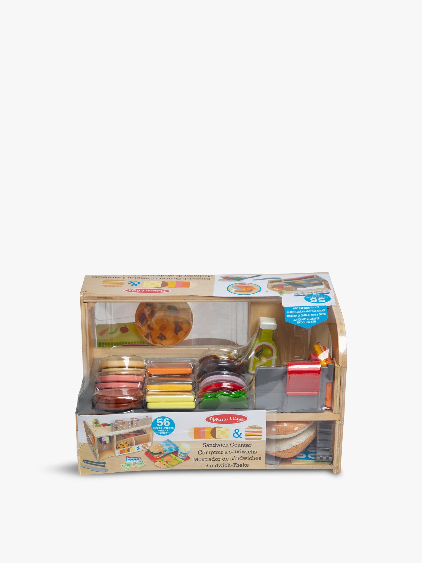 Wooden Slice Stack Sandwich Counter