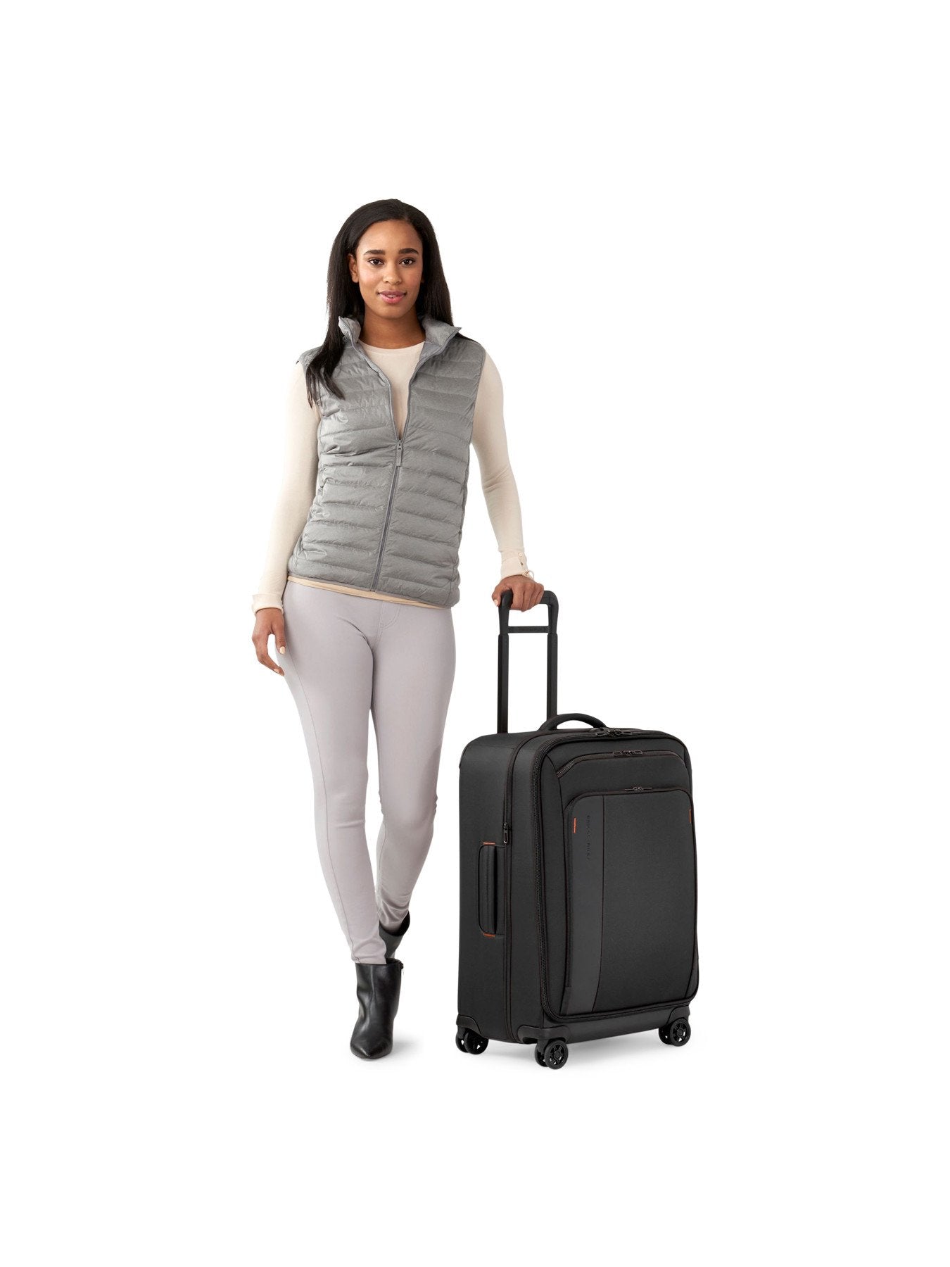 Briggs and Riley ZDX Medium 66cm Expandable Spinner Suitcase Black