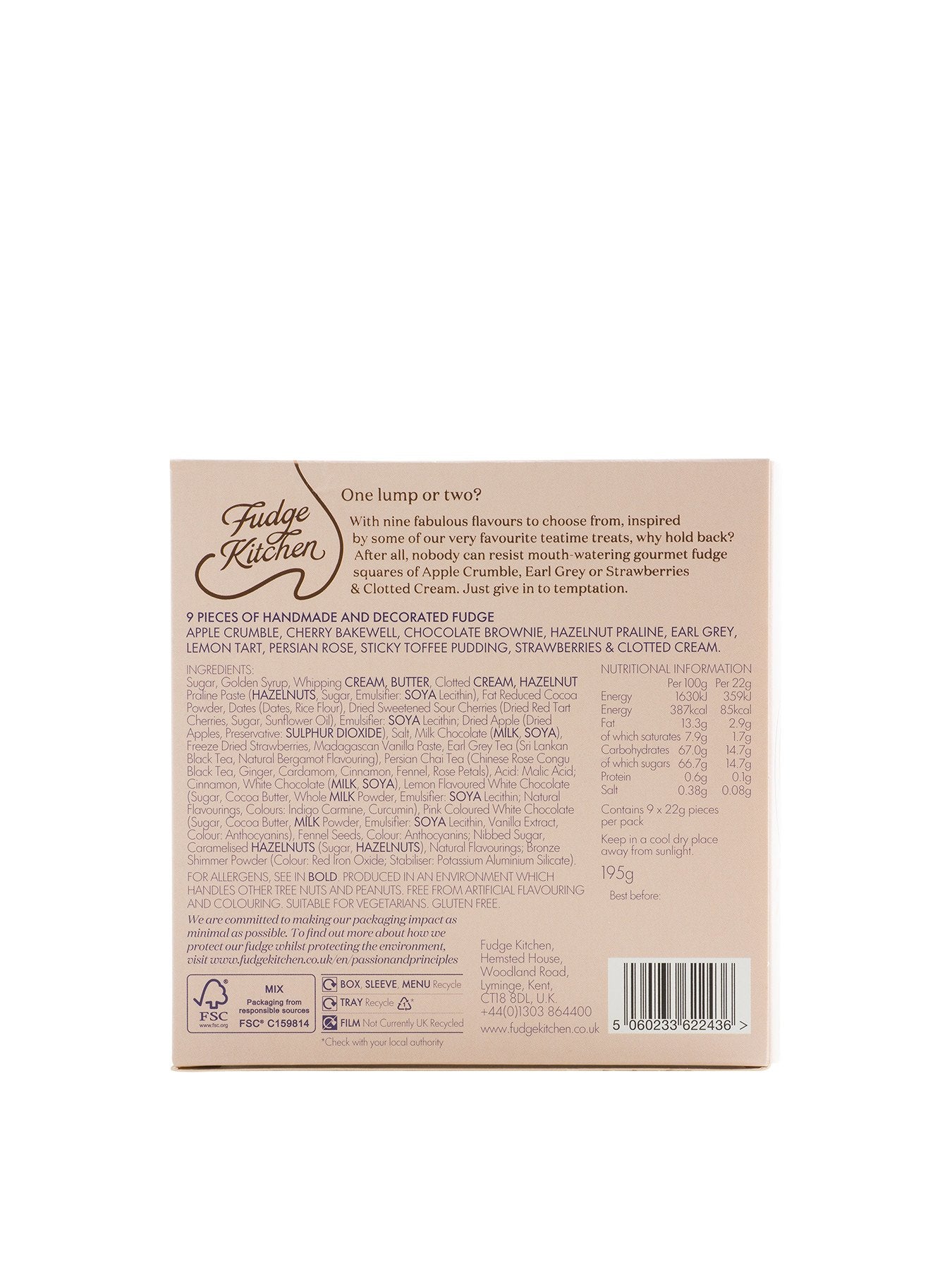 Afternoon Tea 9 Piece Fudge Collection 195g