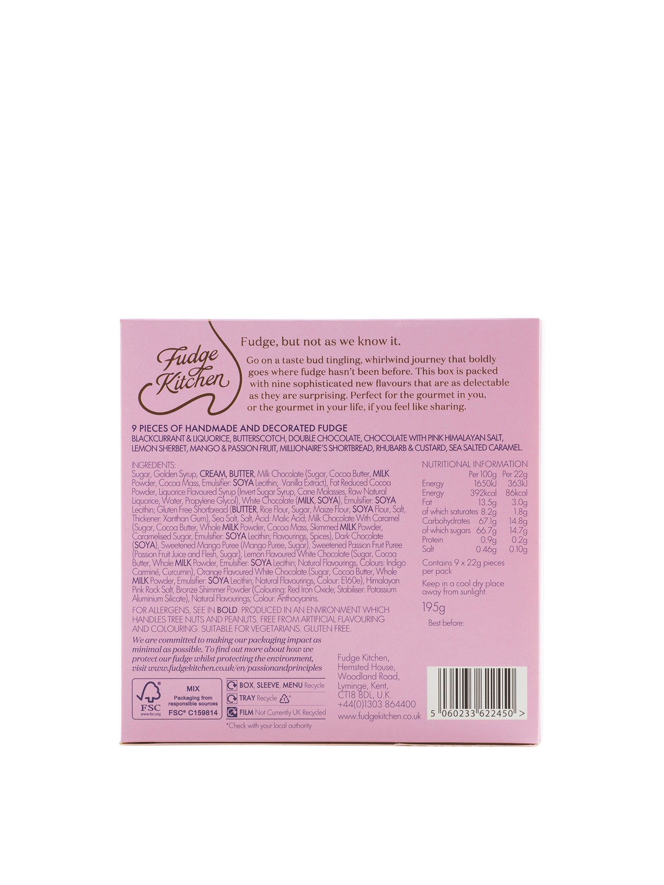 Tasting Menu 9 Piece Fudge Collection 195g