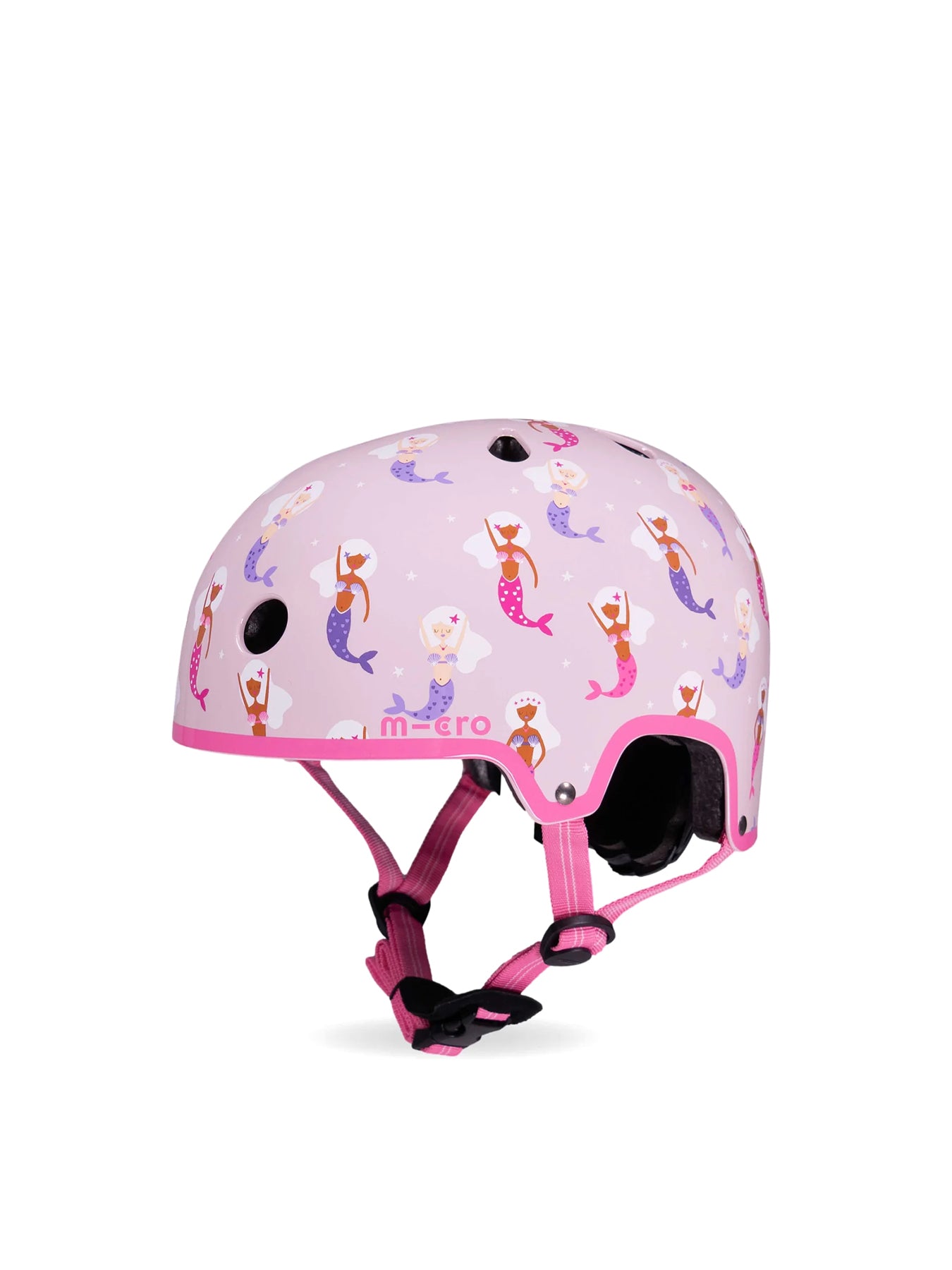 Kids’ Mermaid Print Cycle Helmet Medium Pink