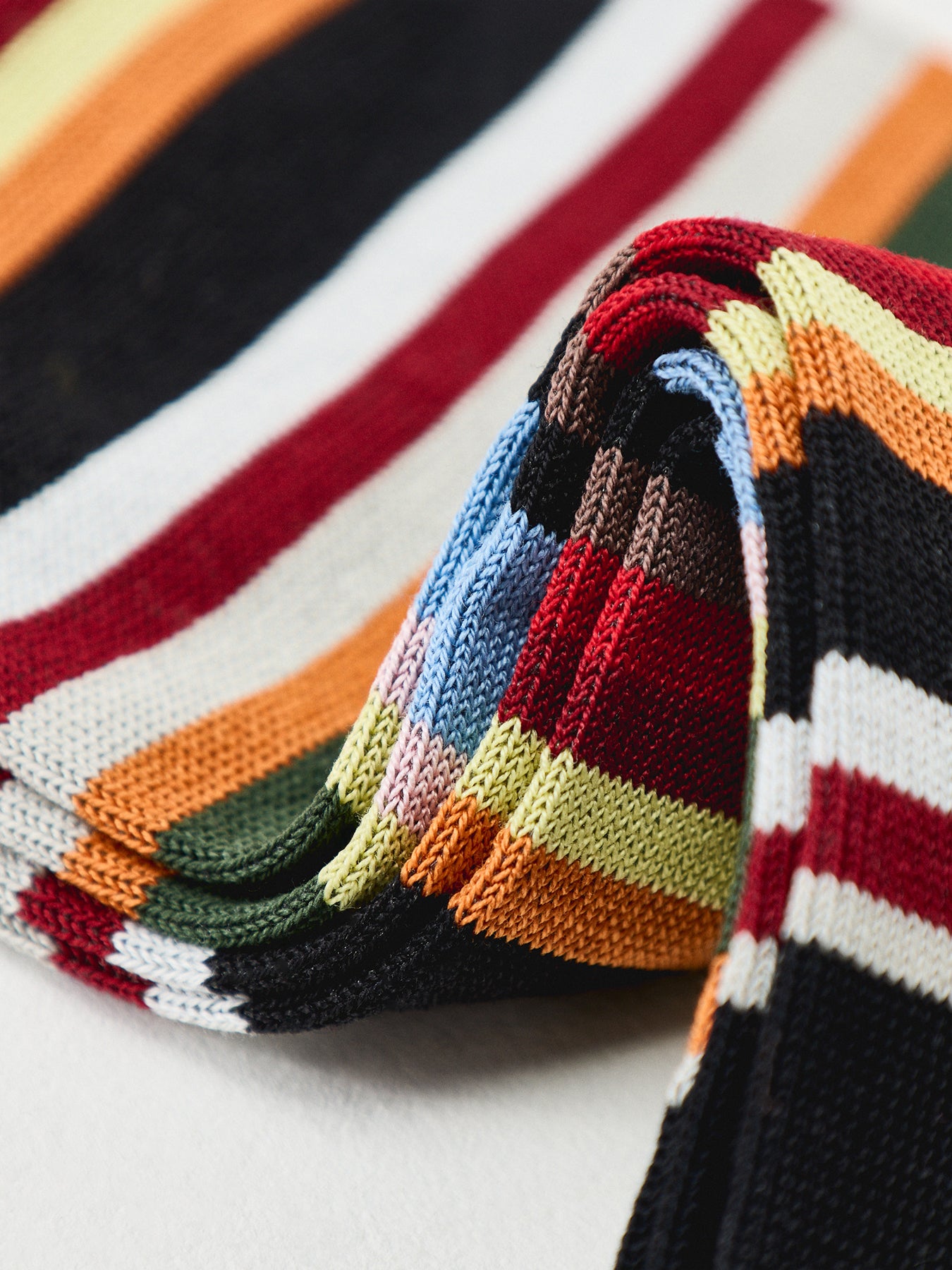 Multi Stripe Crew Socks Multi