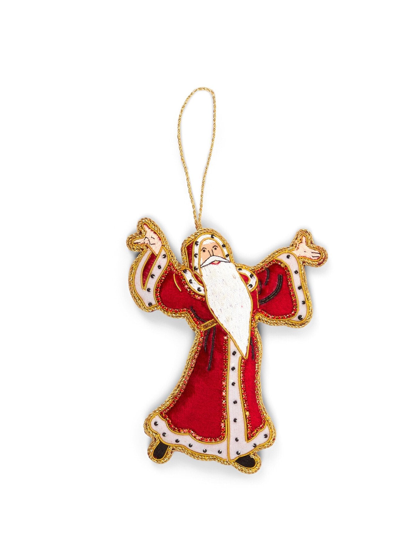 Father Christmas Handmade Hanging Decoration