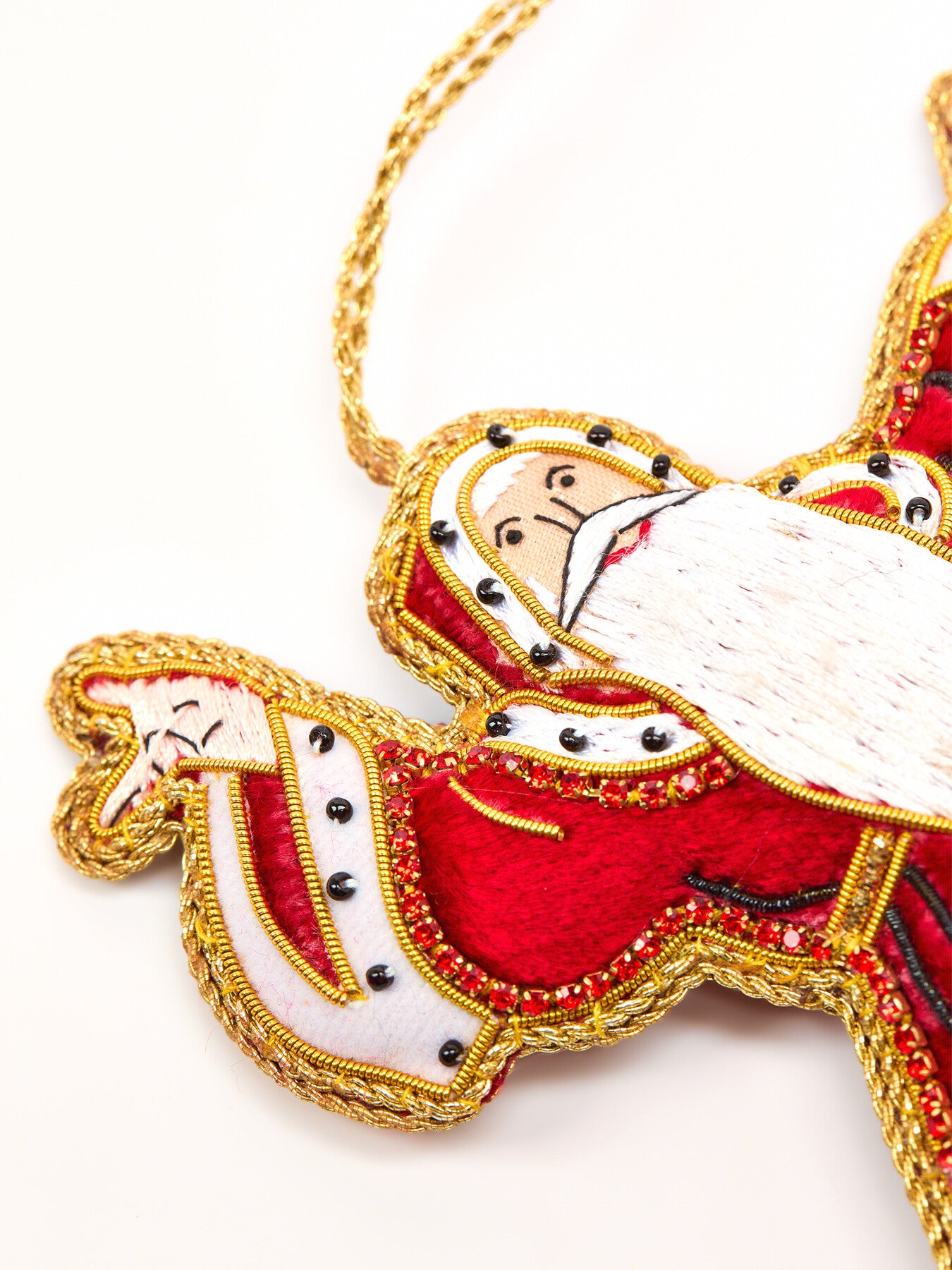 Father Christmas Handmade Hanging Decoration