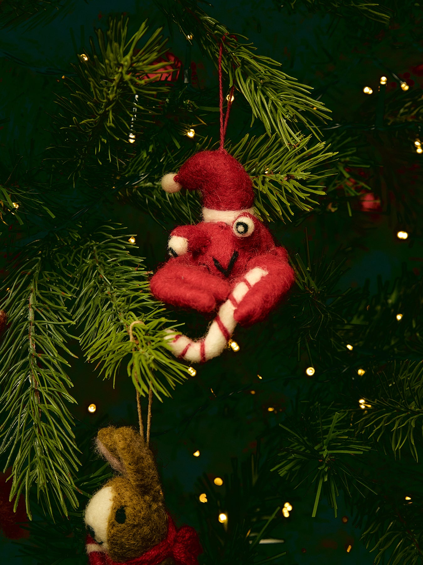 Felt Christmas Crab Christmas Tree Hanging Decoration