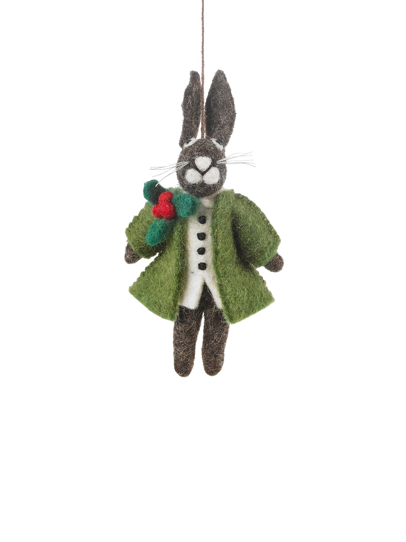 Hector the Hare Felt Christmas Tree Hanging Decoration