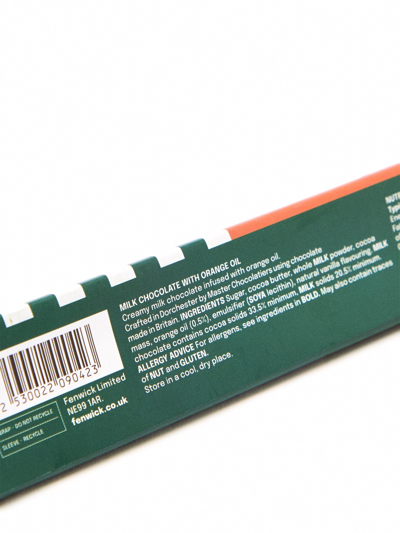 Orange Infused Milk Chocolate Bar 85g