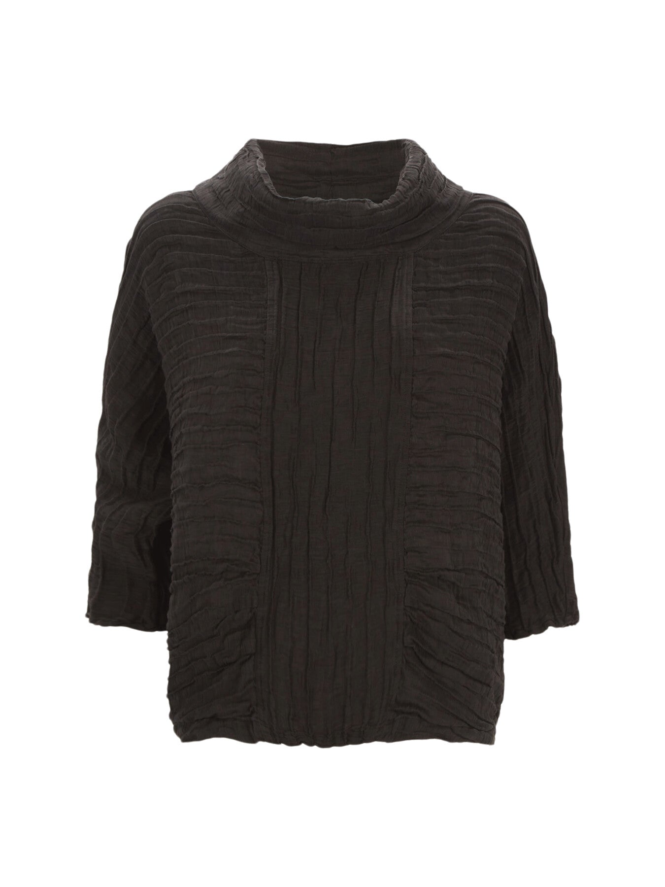 Cowl Neck Crinkle Blouse