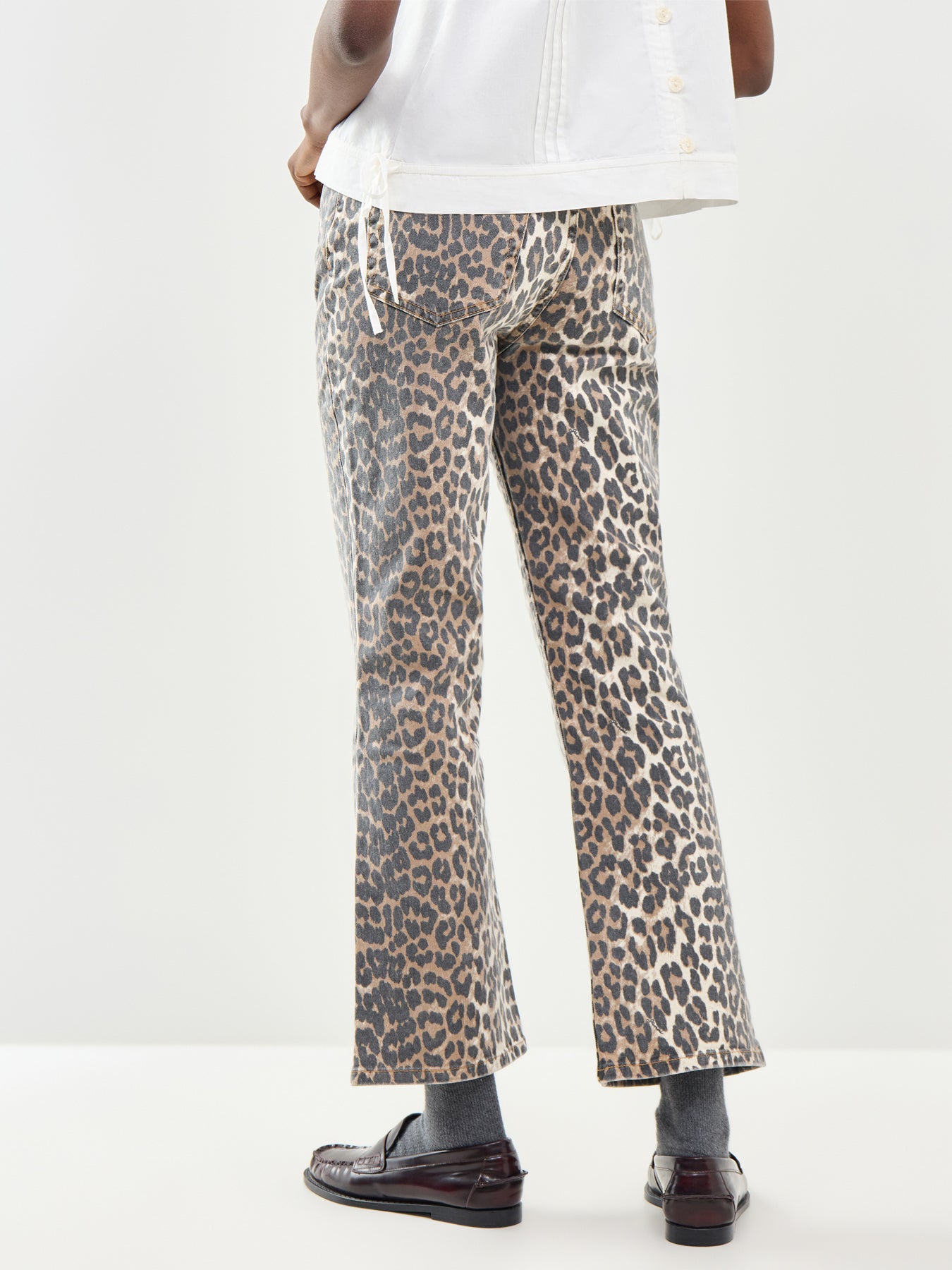 Leopard Print Betzy Cropped Jeans