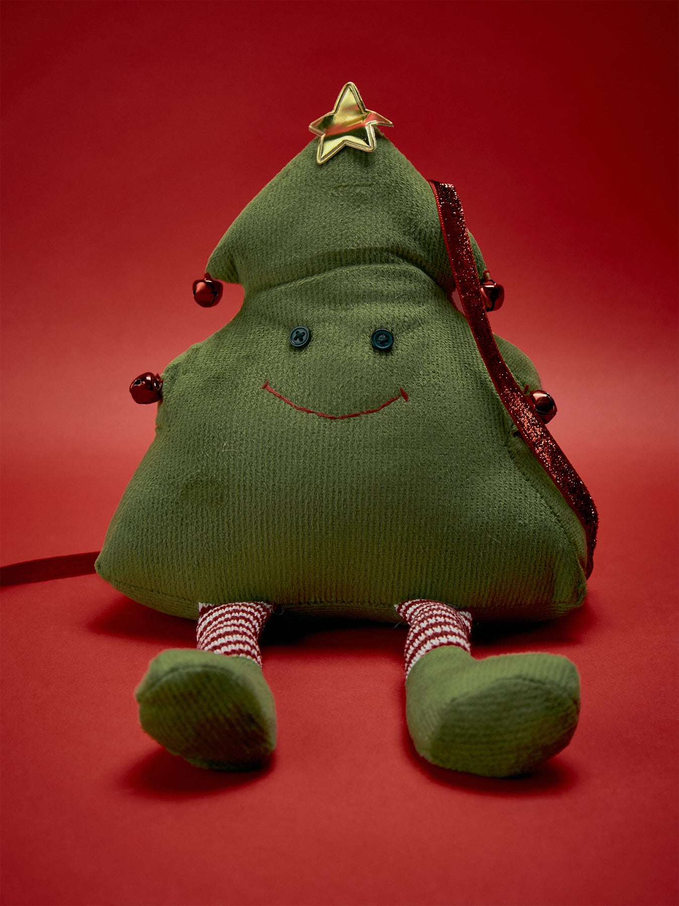 Tallulah Tree Christmas Embroidered Door Stop