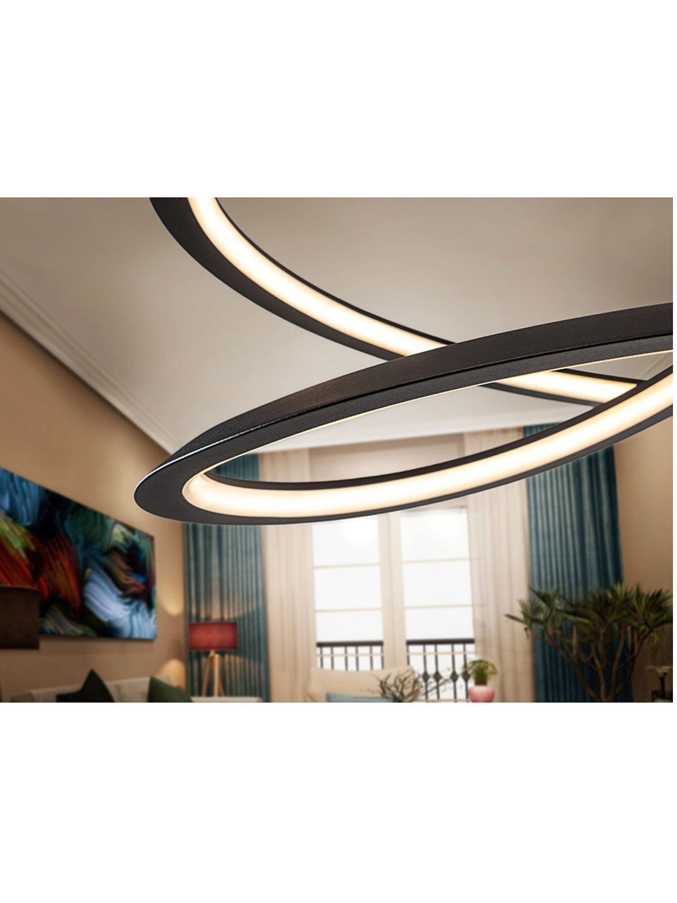 Looping Small LED Ceiling Pendant