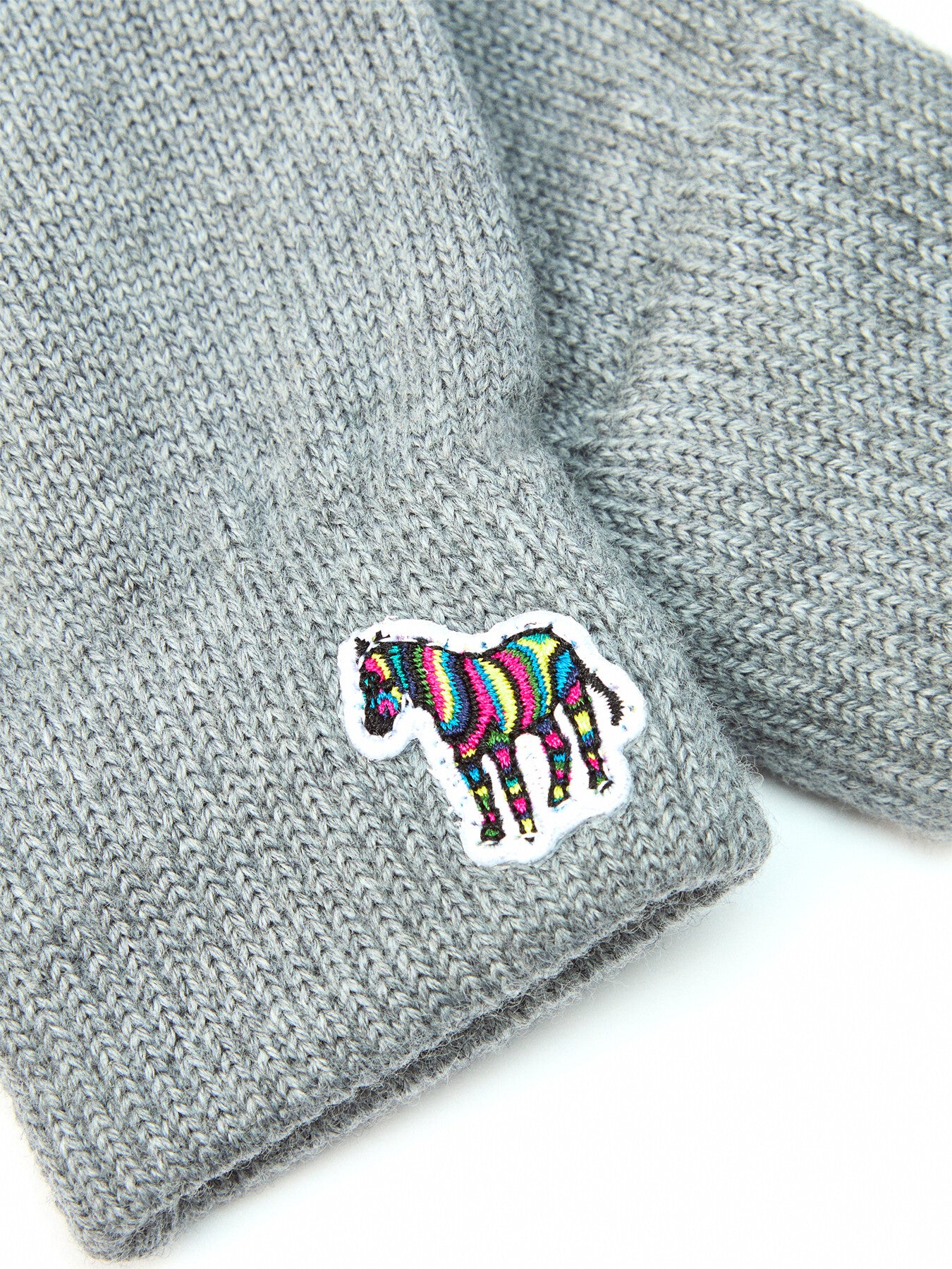 Zebra Logo Wool Gloves
