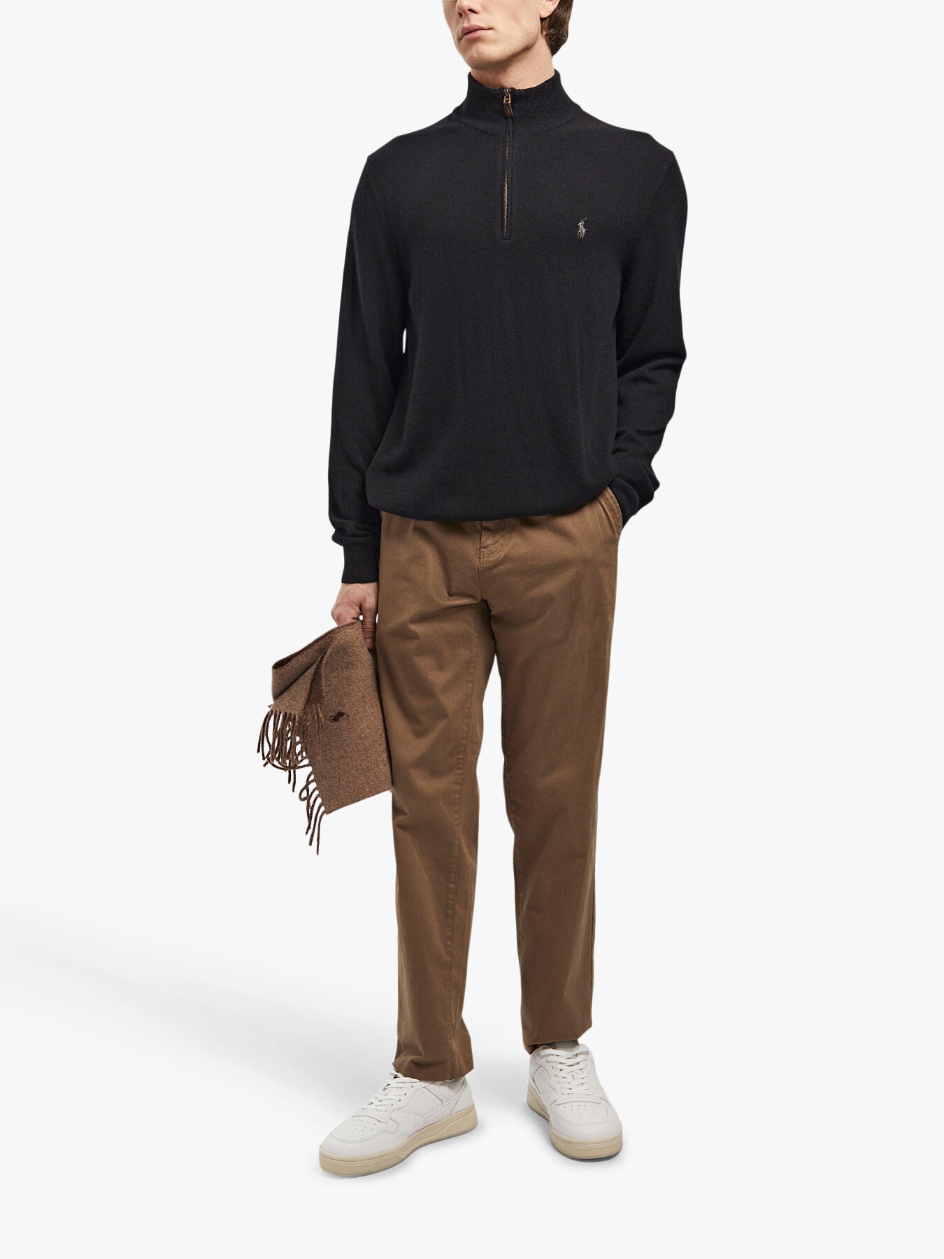Quarter Zip Merino Wool Sweater