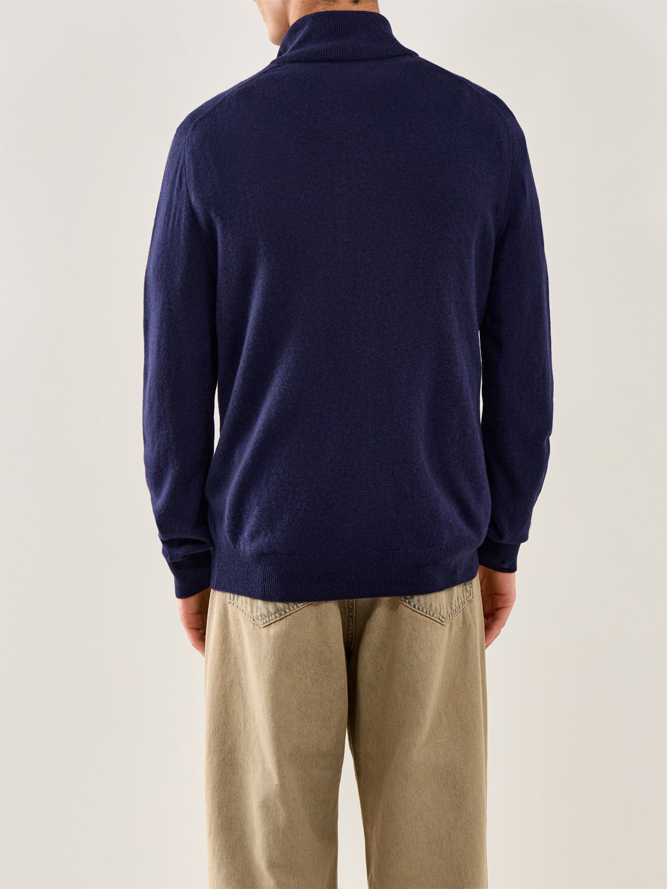 Half Zip Merino Knit Hunter Navy