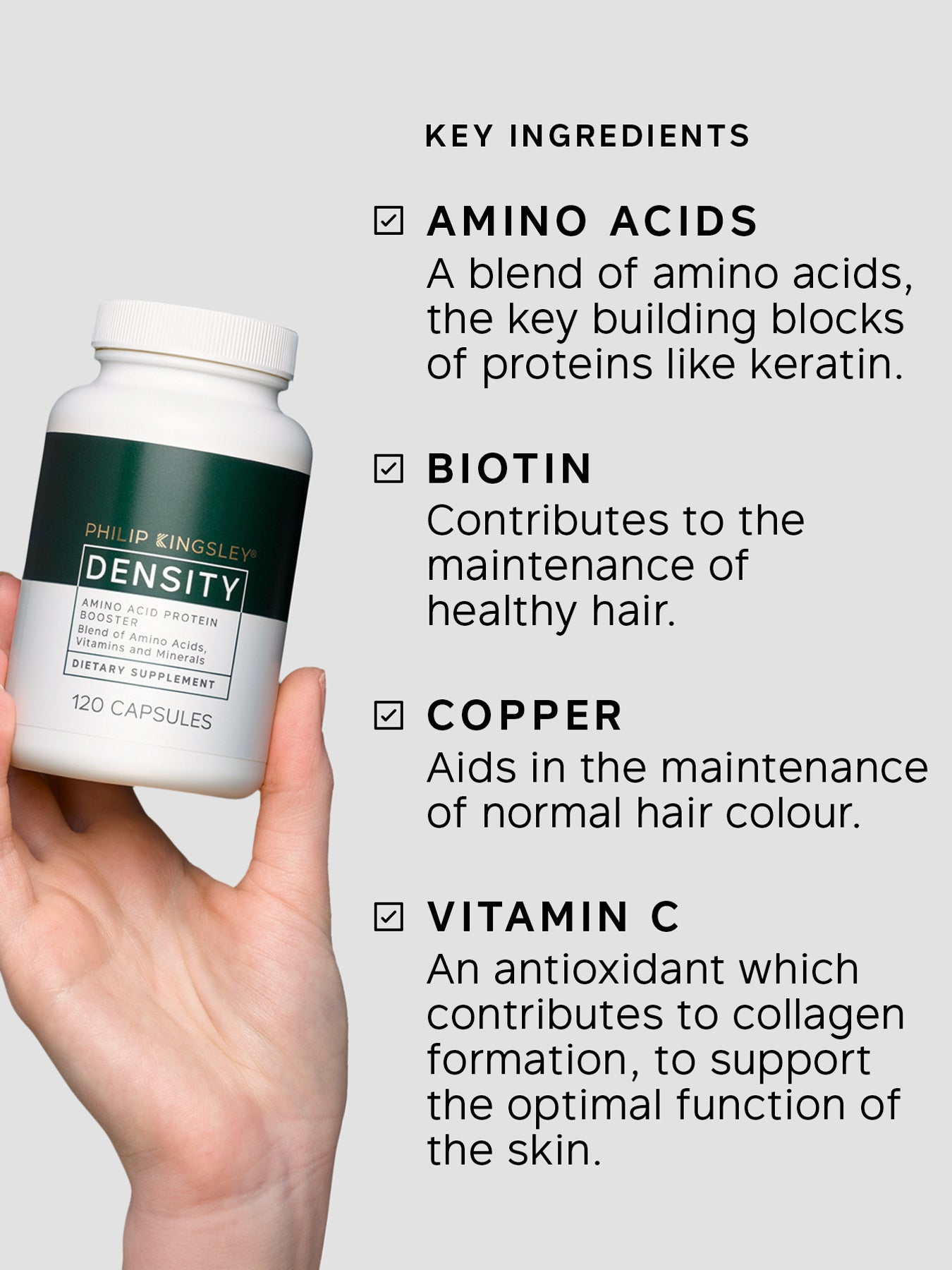 Density Amino Acid Protein Booster 120 Capsules