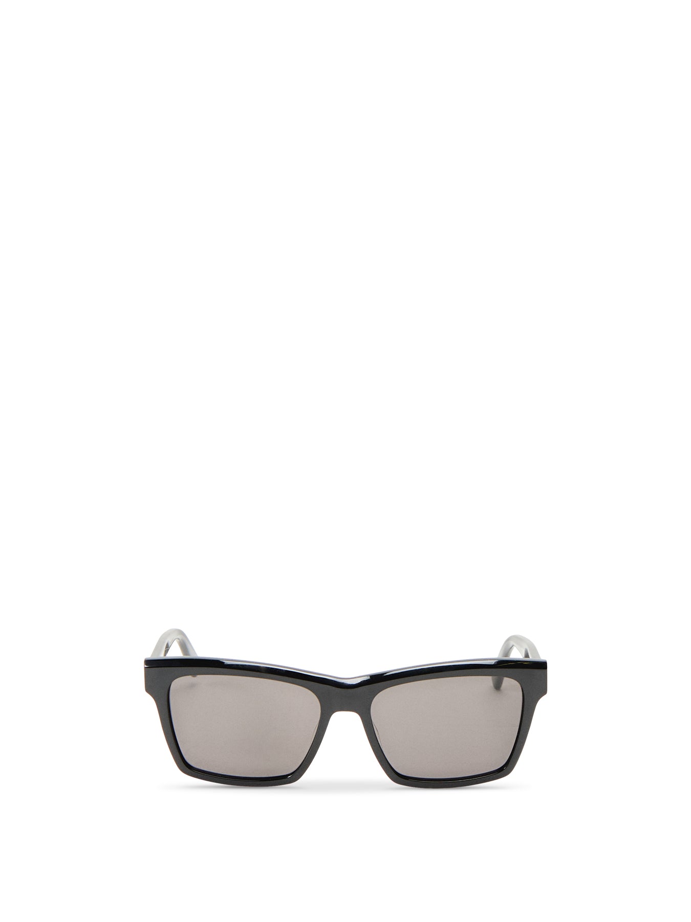 SLM104 Square Black Acetate Sunglasses