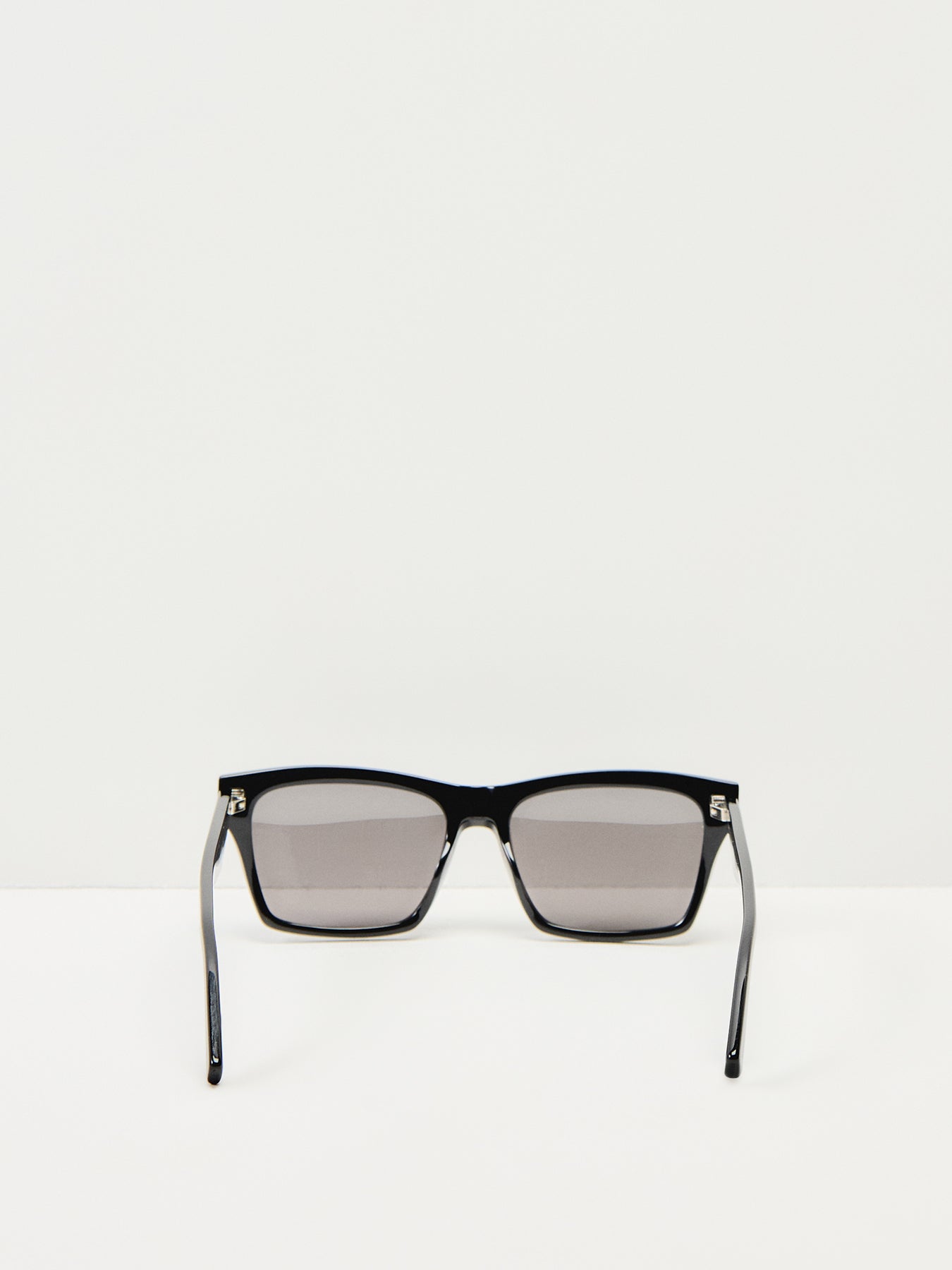 SLM104 Square Black Acetate Sunglasses