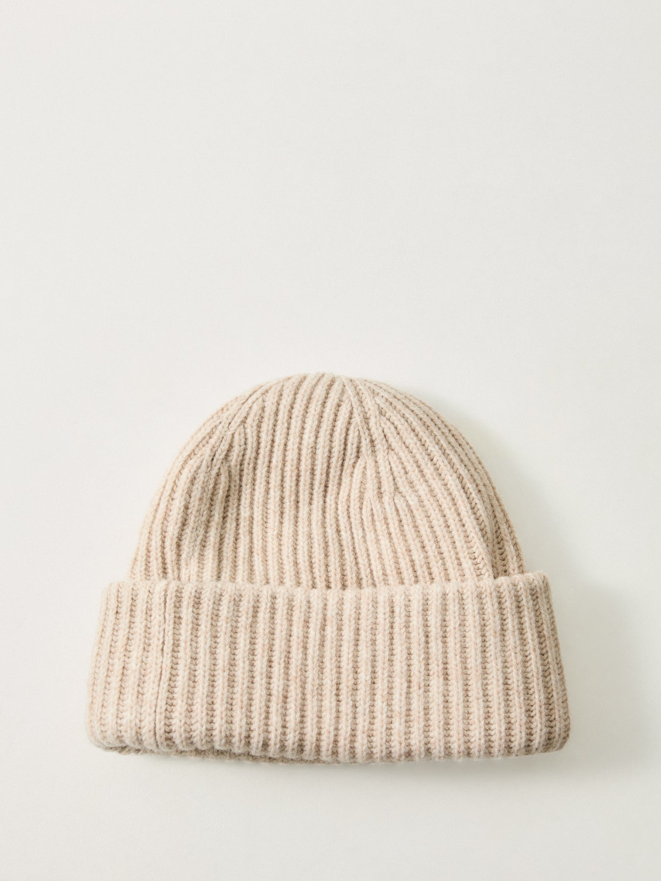 Structured Rib Beanie Sand