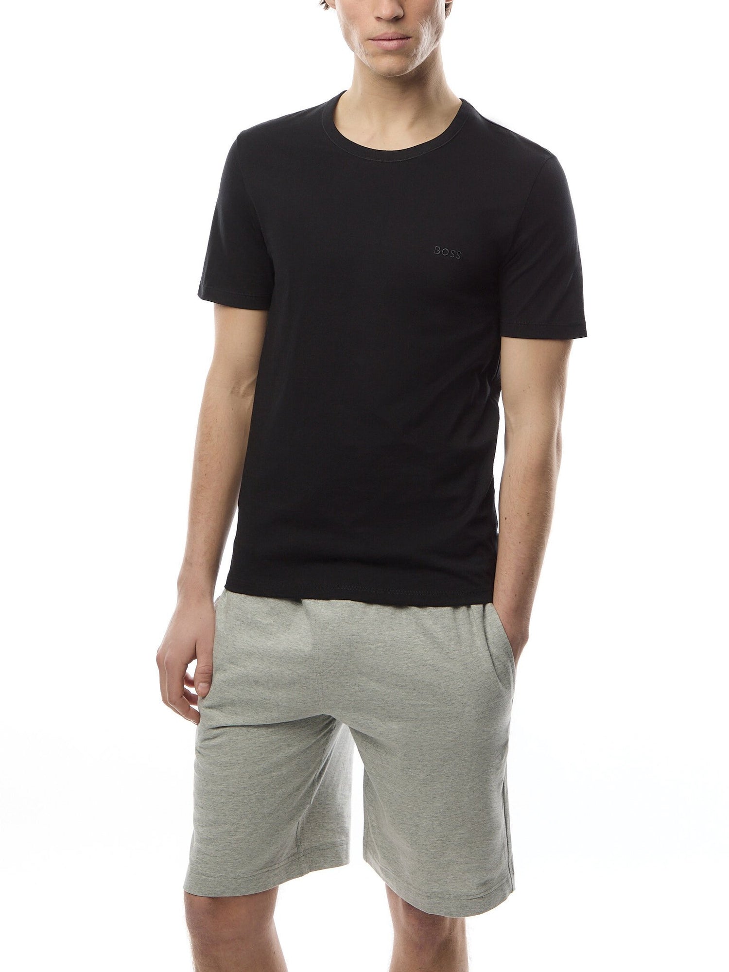 Three Pack Of Logo Embroidered Cotton T-Shirts