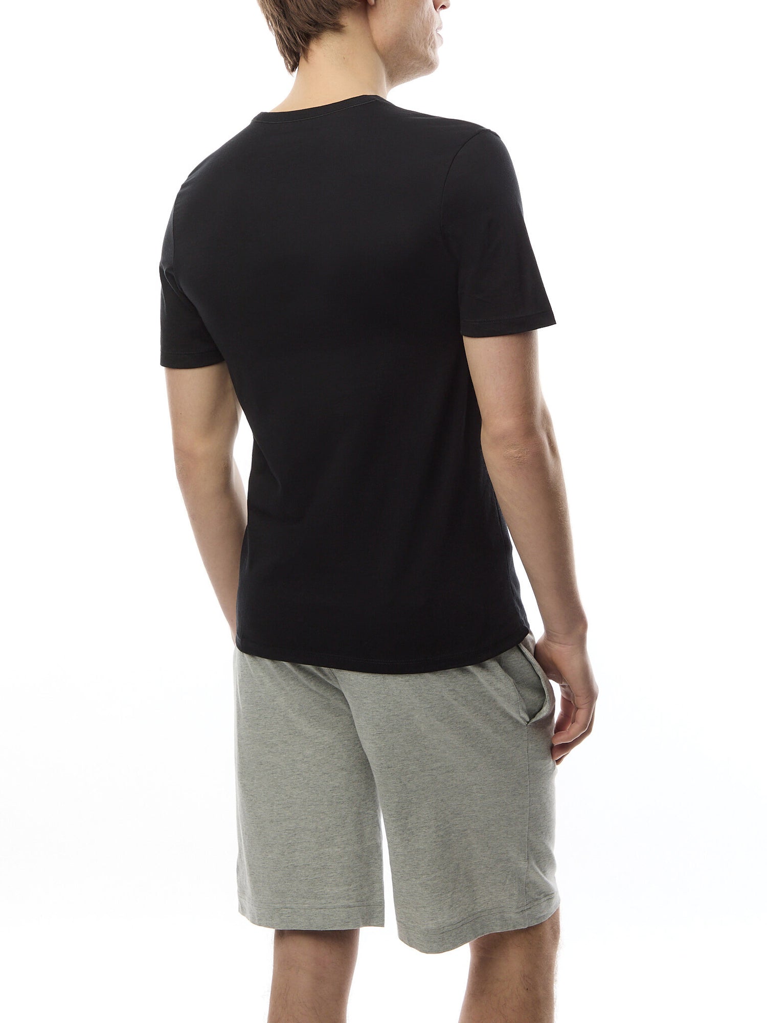 Three Pack Of Logo Embroidered Cotton T-Shirts