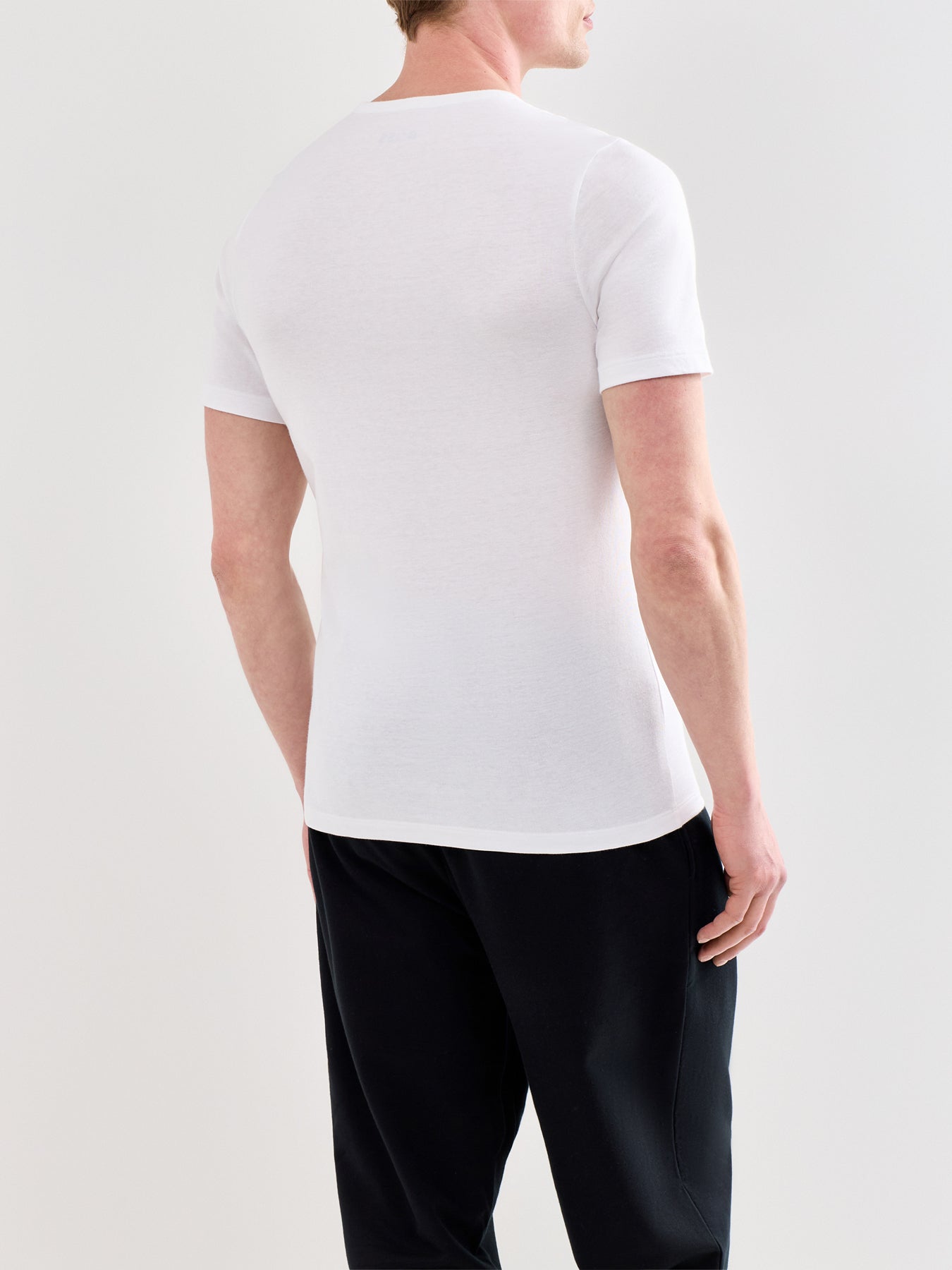 Three Pack Of Logo Embroidered Cotton T-Shirts