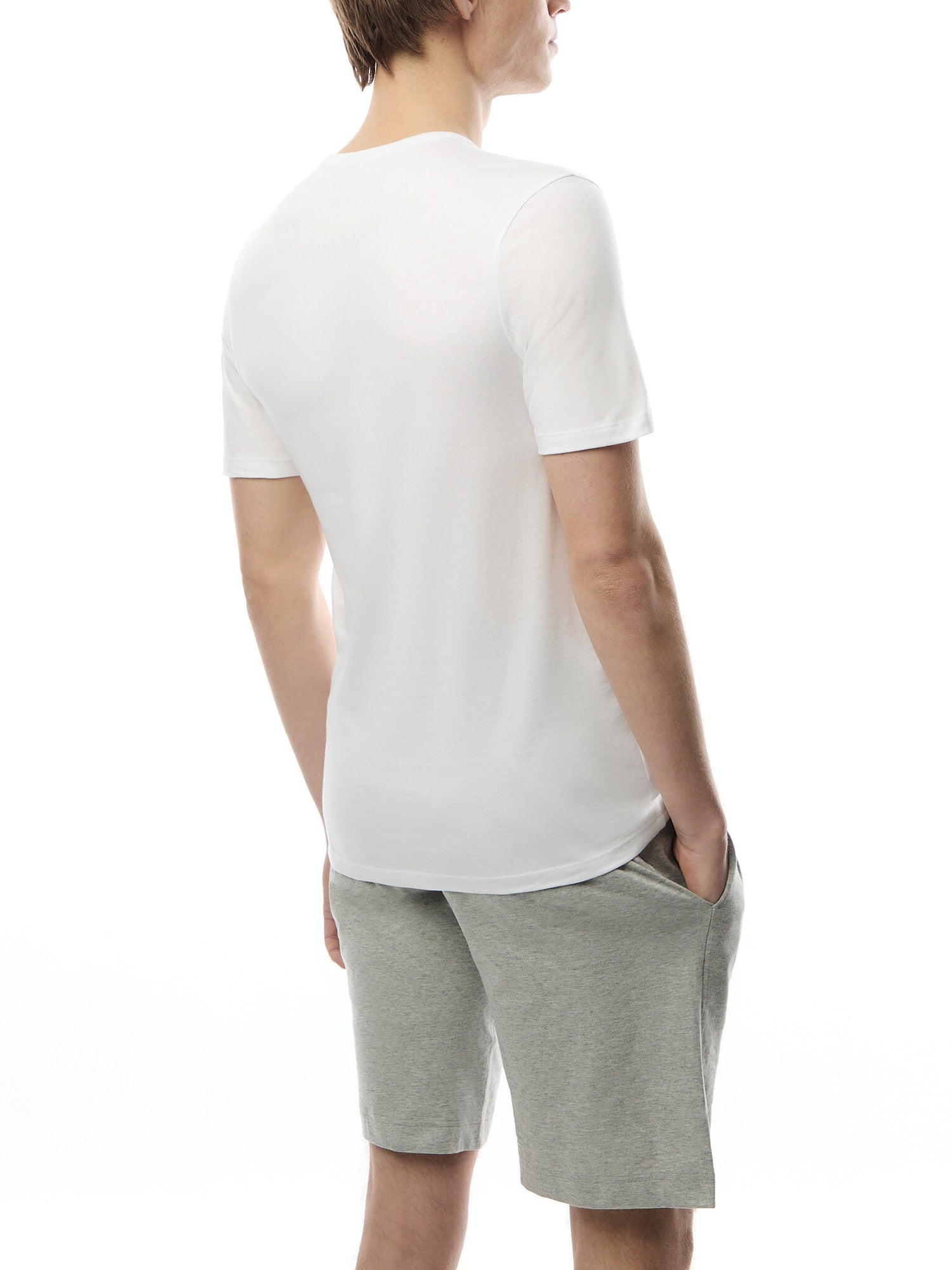 Three Pack Of Logo Embroidered Cotton T-Shirts