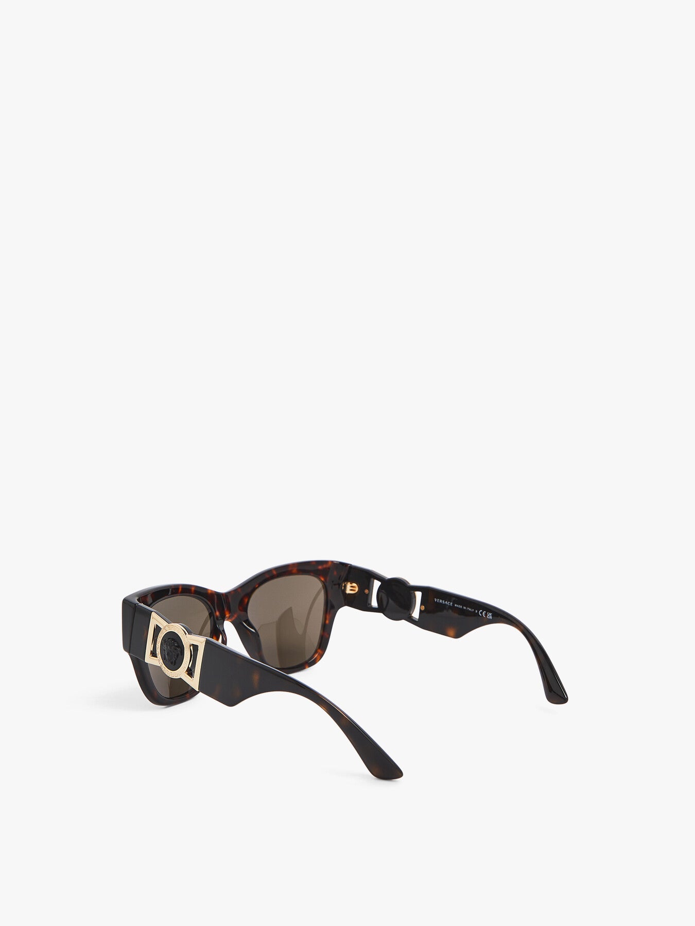 Versace Logo Chunky Acetate Sunglasses