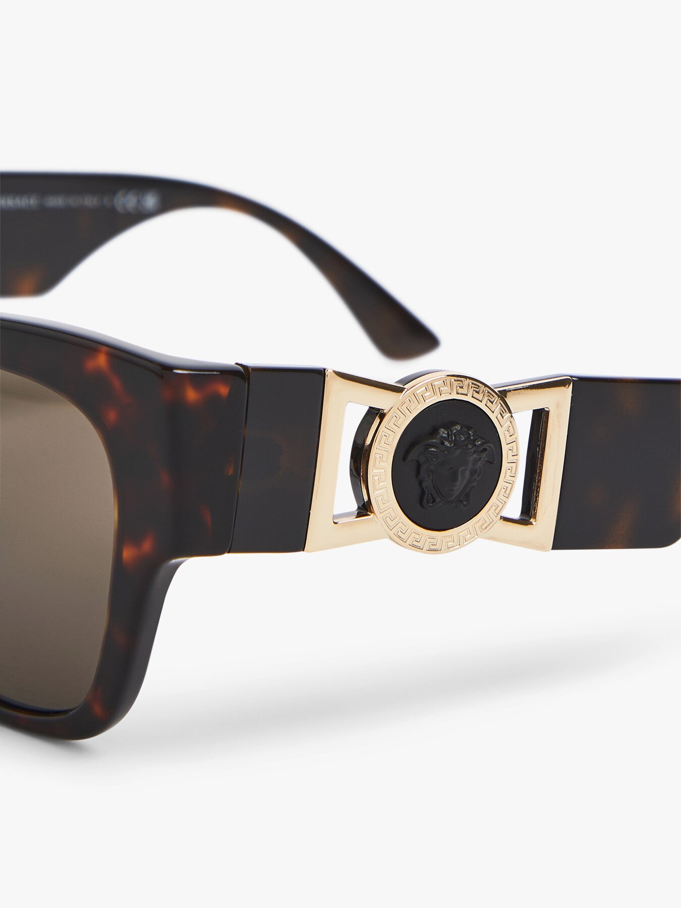 Versace Logo Chunky Acetate Sunglasses