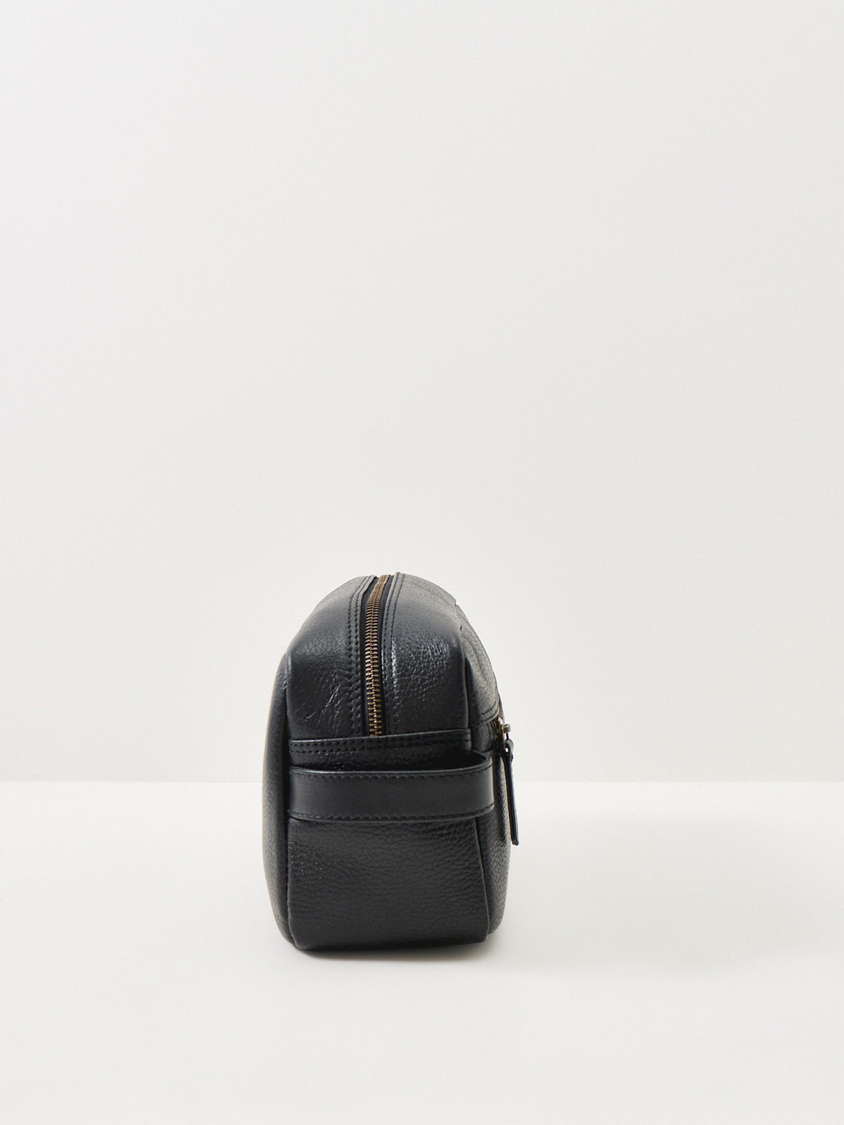 Highgate Leather Washbag - Black