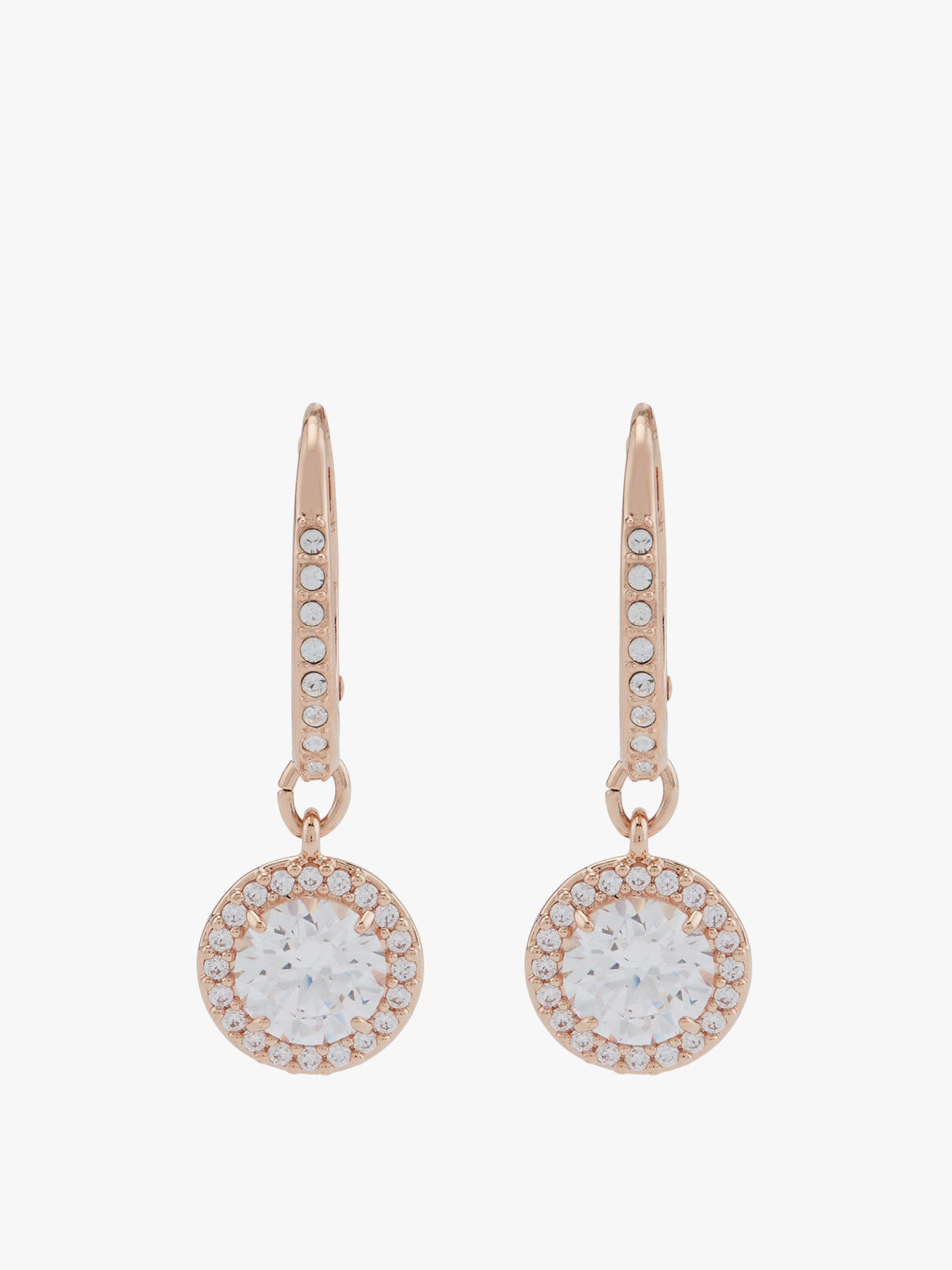 Constella Round Cut Drop Earrings