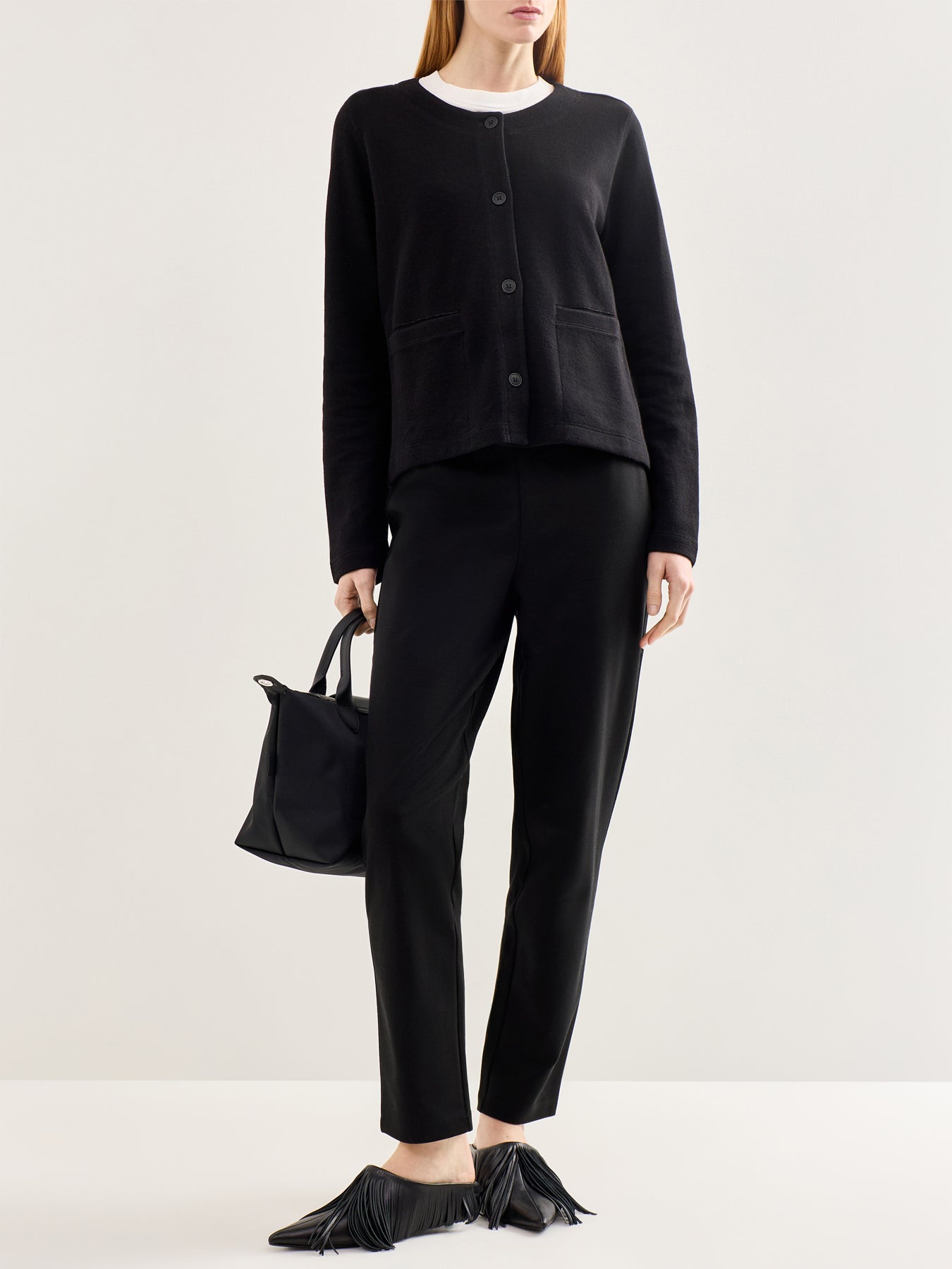 Washable Flex Ponte Trouser Black