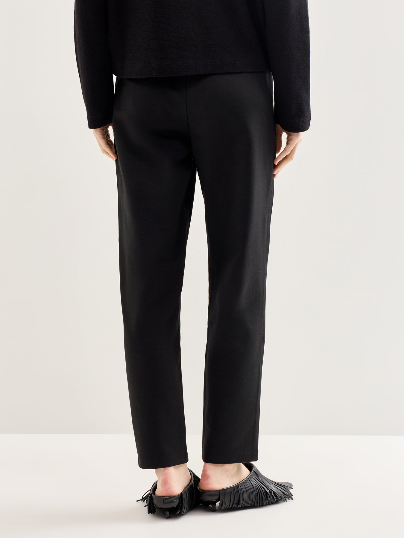 Washable Flex Ponte Trouser Black