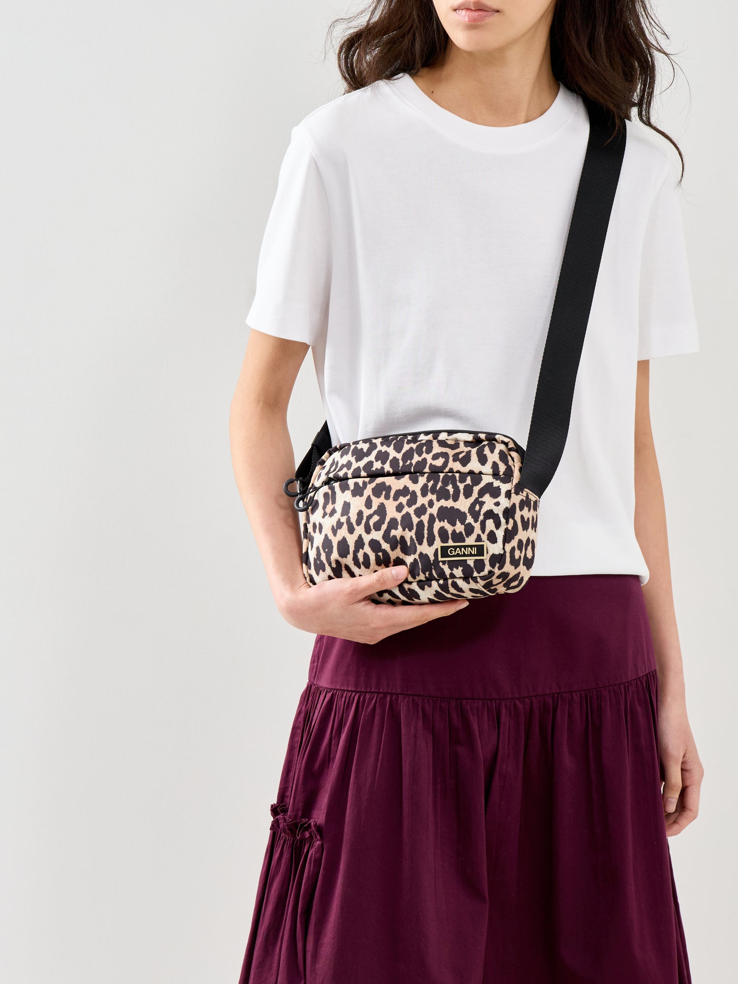 Small Leopard Recycled Festival Crossbody Bag
