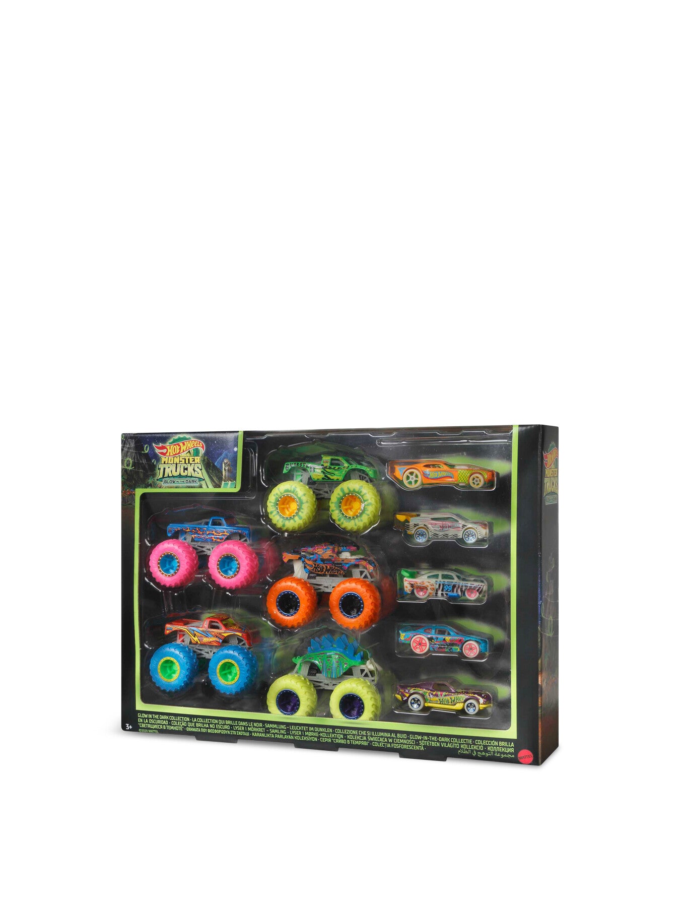 Hot Wheels MT Glow In The Dark Car Bundle
