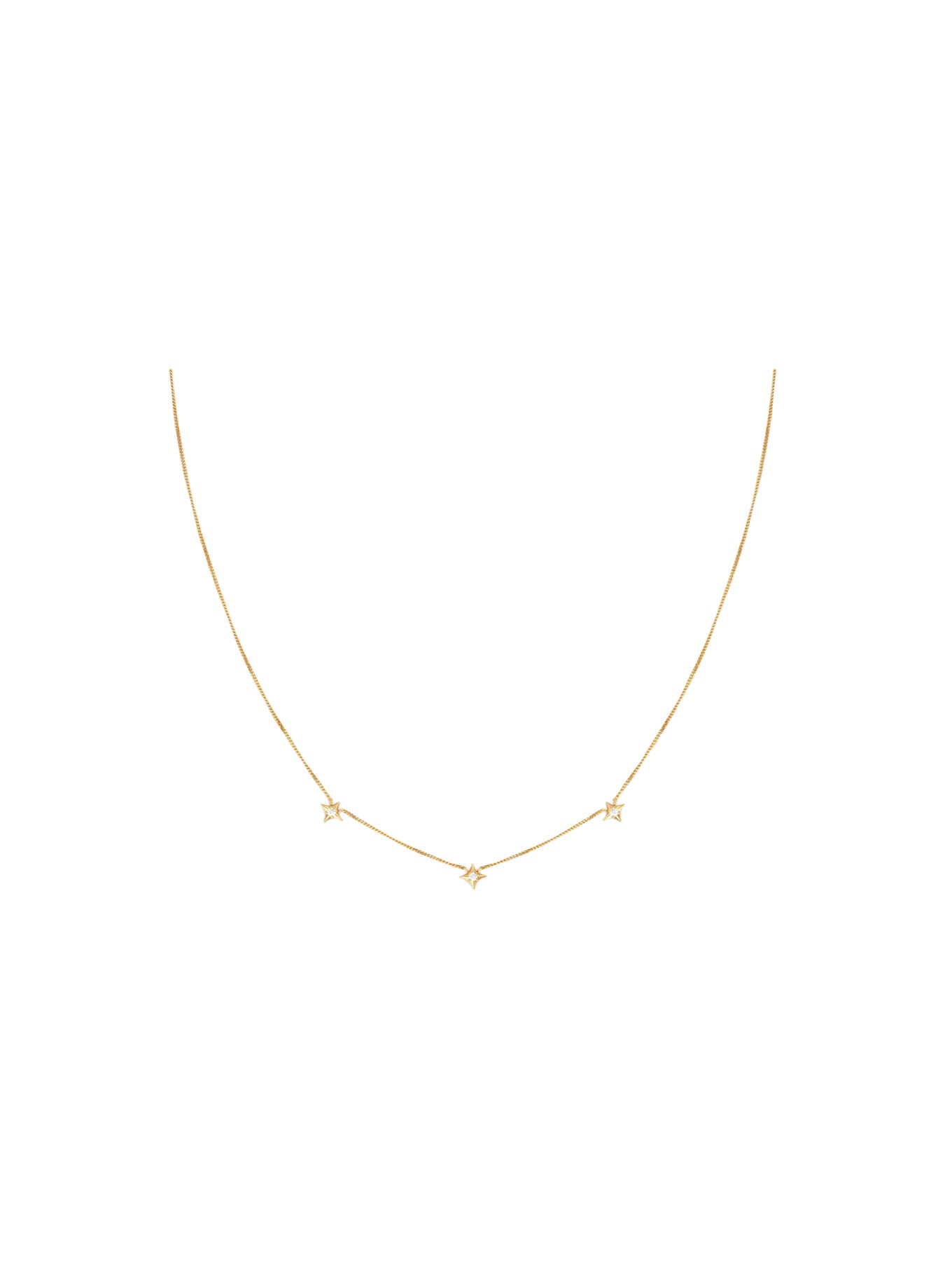 Cosmic Star Charm Crystal Necklace