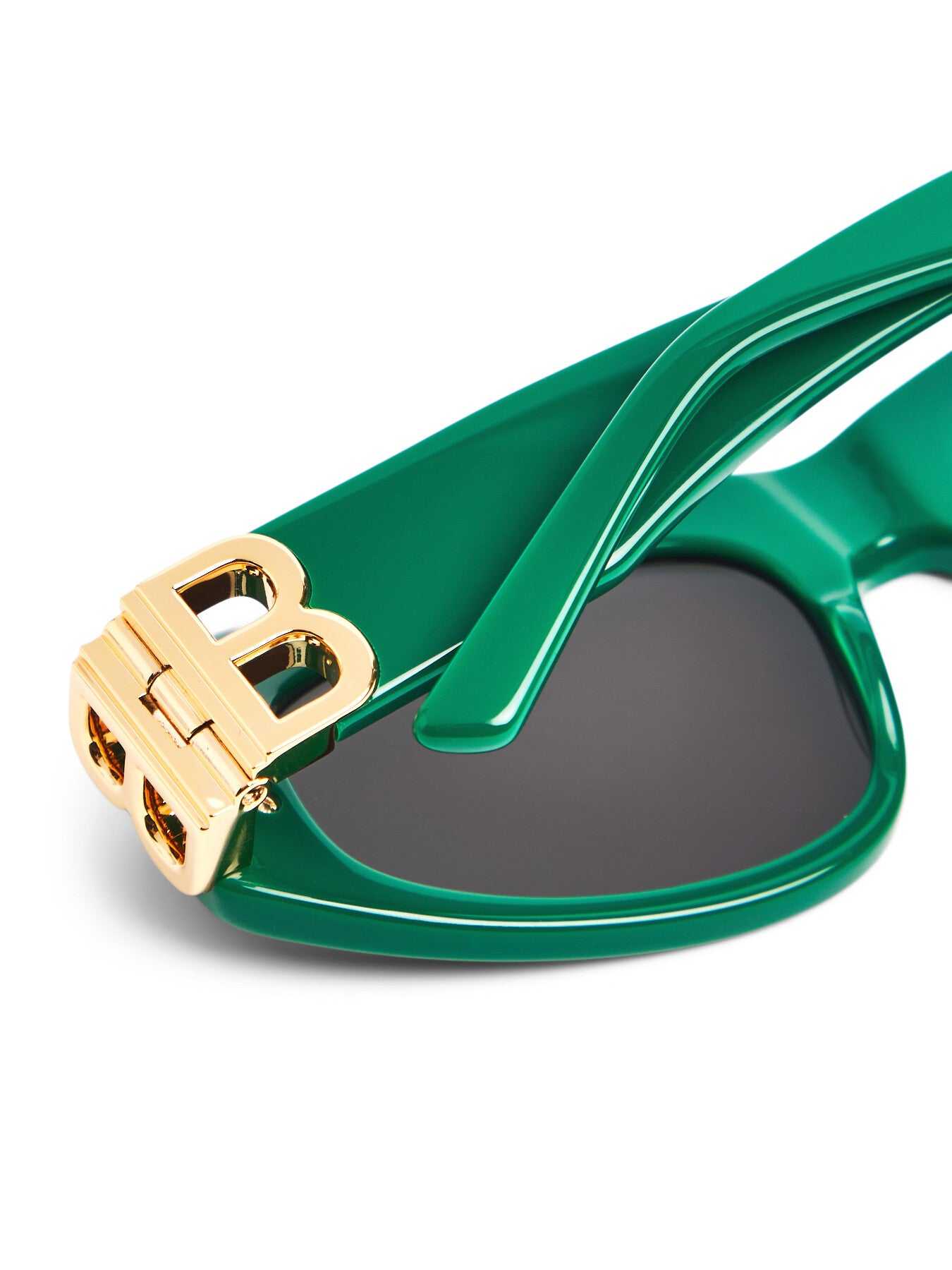 BB0095S Wrap Around Acetate Logo Arm Acetate Sunglasses